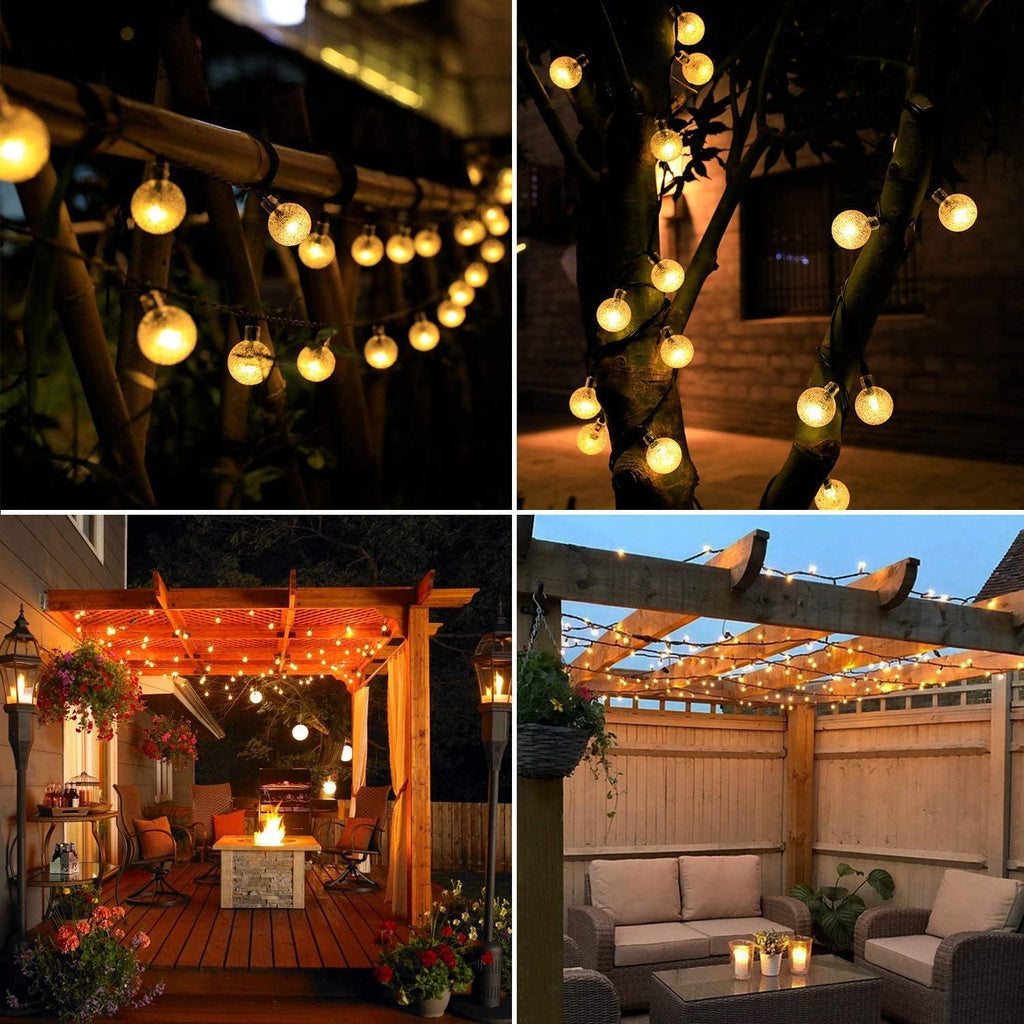 200 Solar String Lights, 8 Modes, IP65 Water Resistant, Noveden