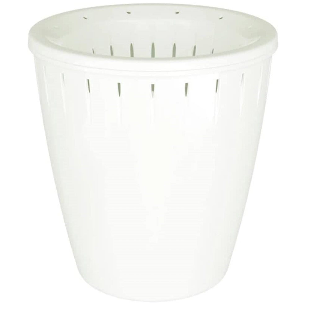 NOVEDEN Set of 6 Plastic Self Watering Planter Flower Pots (White)