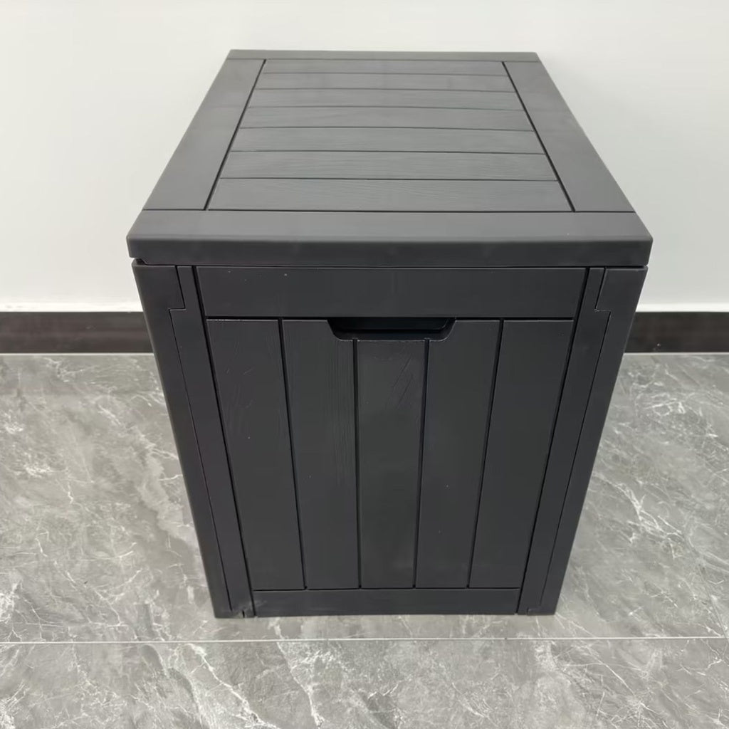 Weatherproof Lockable 118L Outdoor Storage Box (Black) Noveden