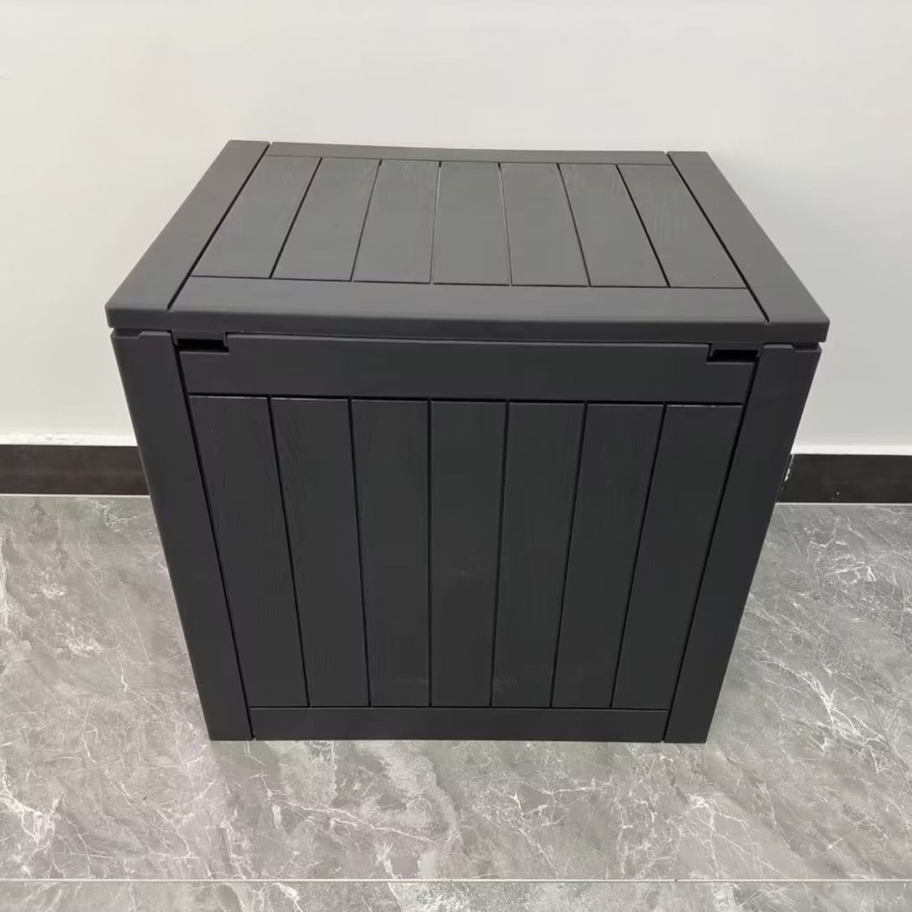 Weatherproof Lockable 118L Outdoor Storage Box (Black) Noveden