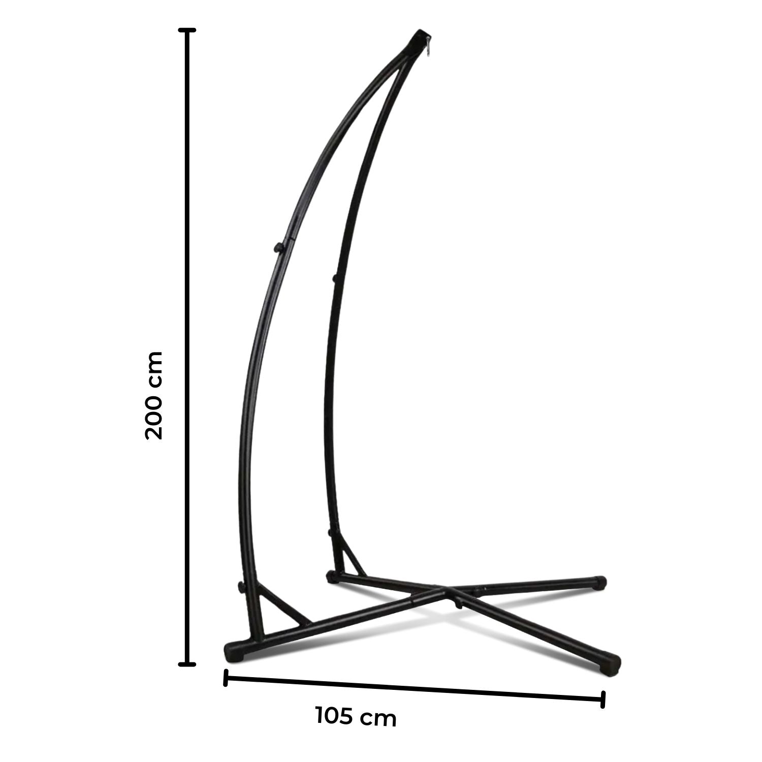 Durable Waterproof Hammock Chair Stand, 120kg Capacity - NOVEDEN