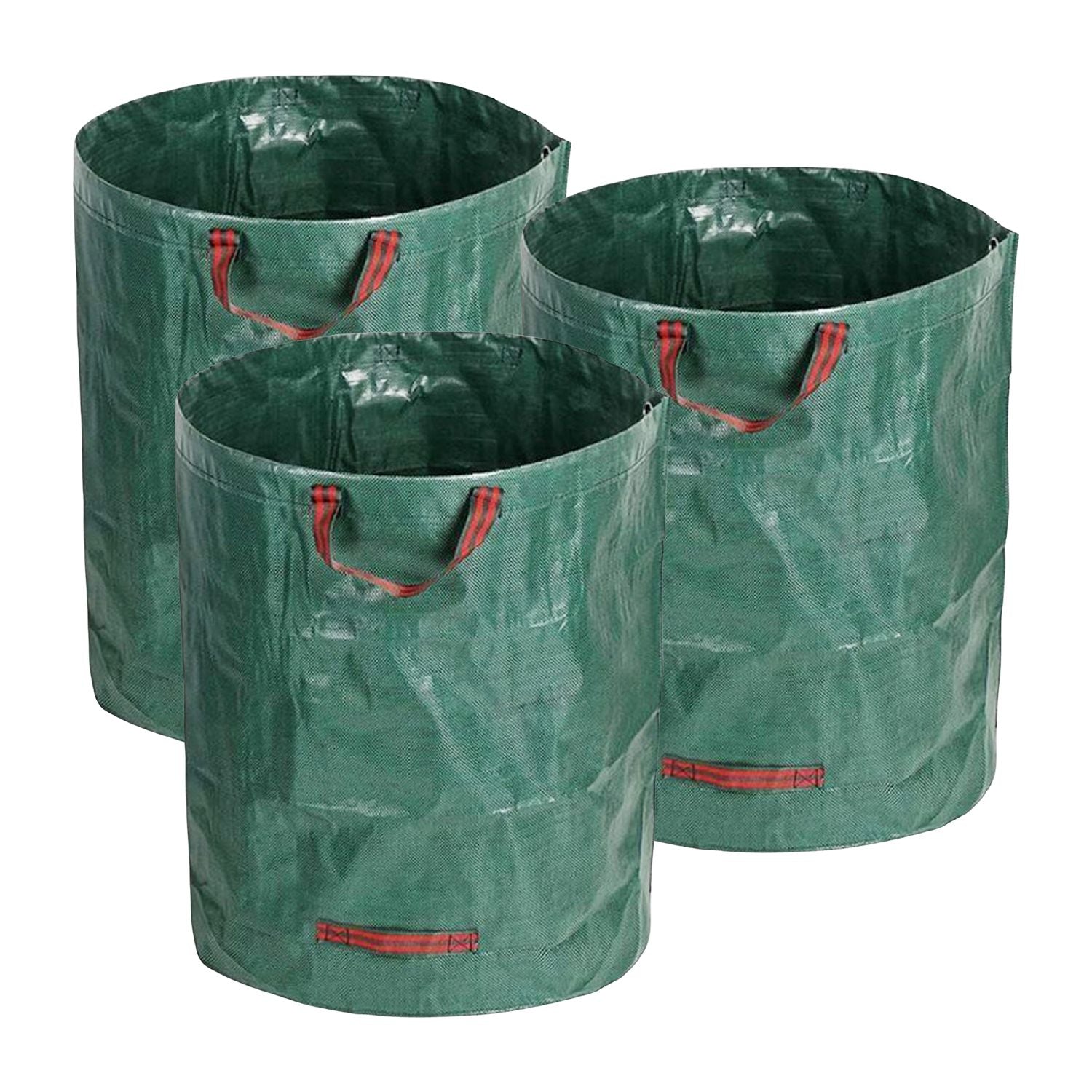 NOVEDEN 3 Packs Garden Waste Bags with 72 gallons (Green)