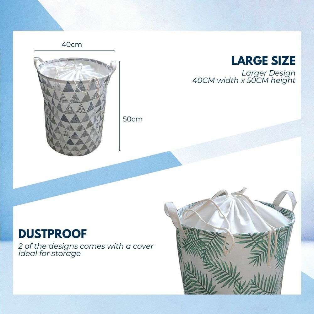 Large Collapsible Laundry Basket, Waterproof, Durable - GOMINIMO