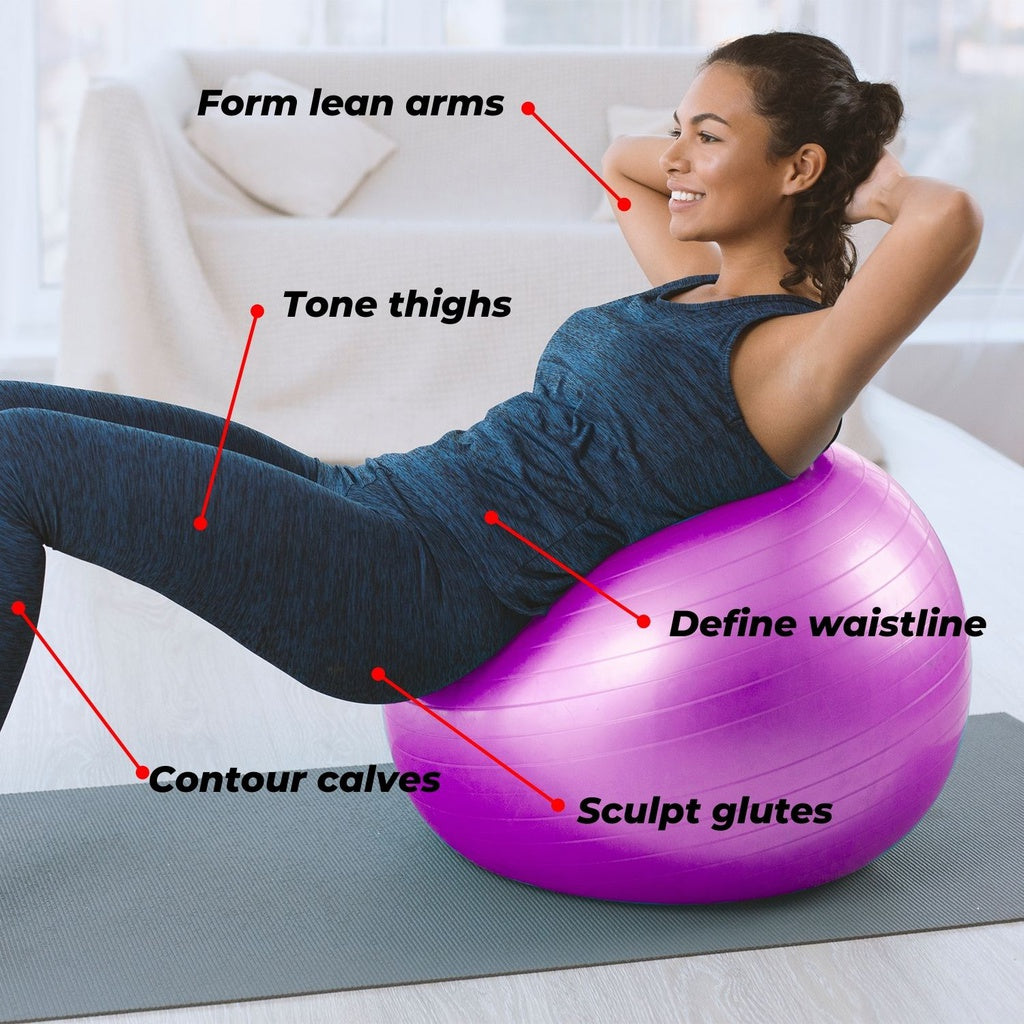 VERPEAK Yoga Ball 75cm (Purple)
