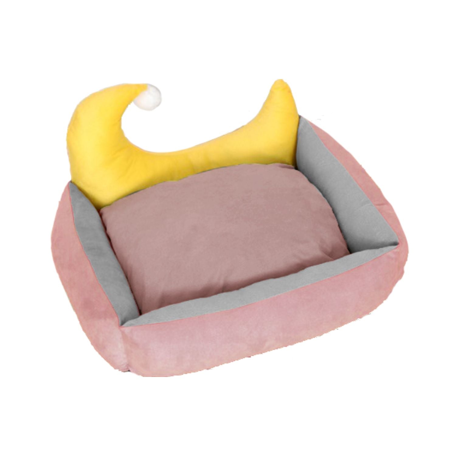 Floofi Pet Bed Moon Design (M Pink)