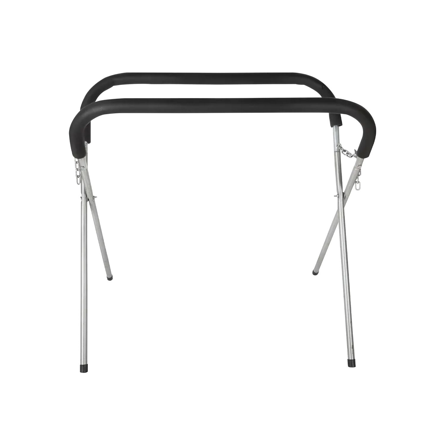 RYNOMATE 2x Adjustable Straight Leg Work Bench Panel Stand (Black)