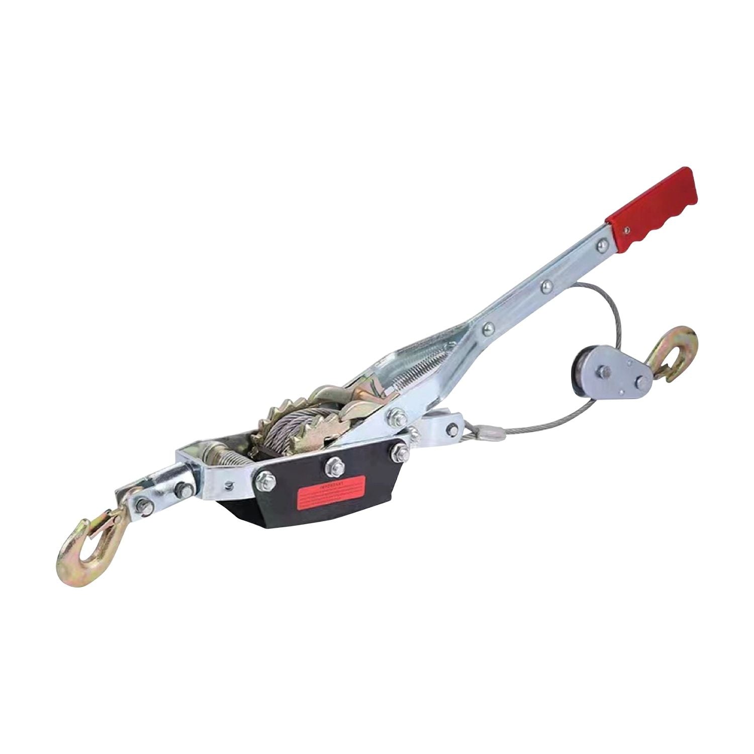 RYNOMATE 4-Ton Hand Winch Puller with Double Car Hook