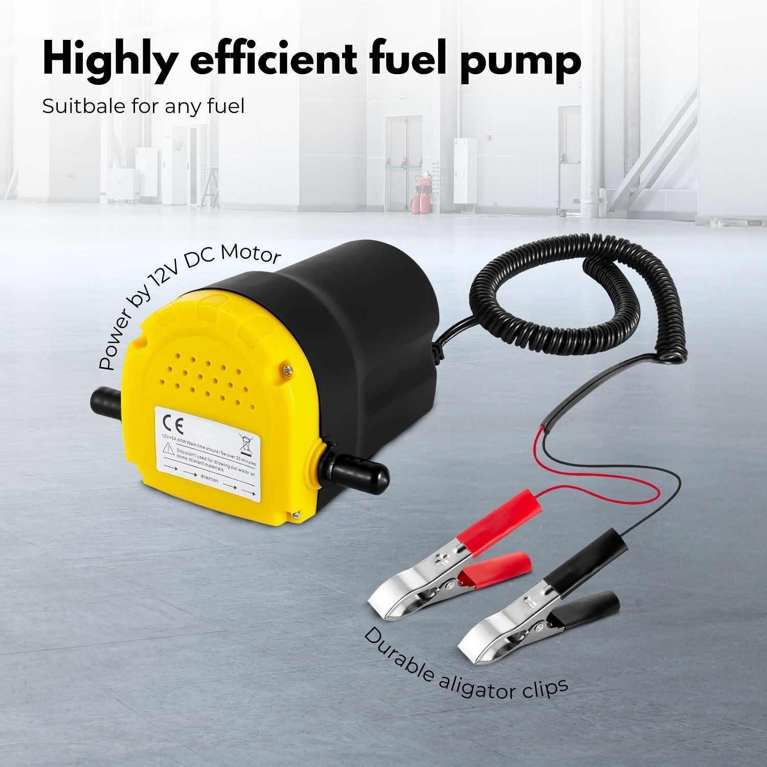 High Flow 12V Portable Transfer Pump 45L/m for Oils