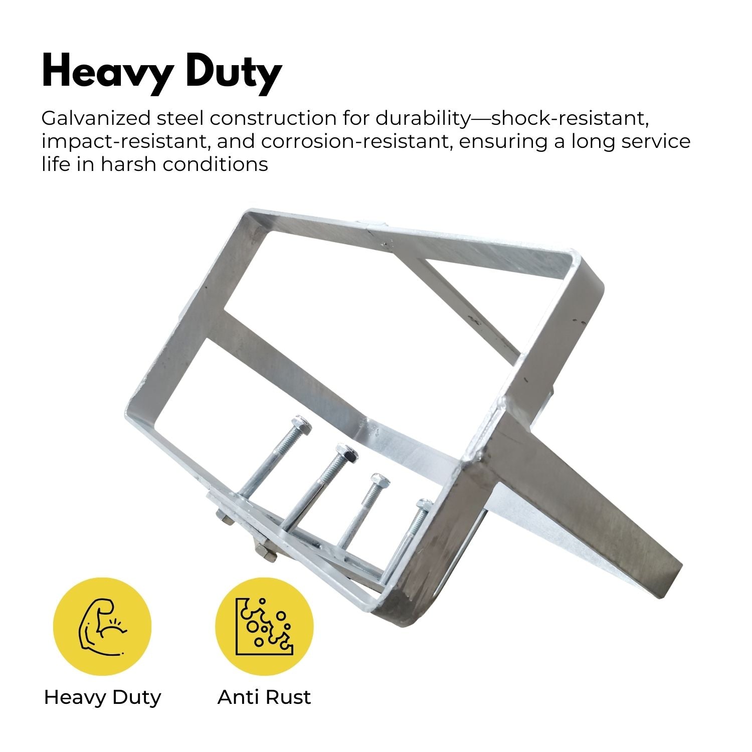 Heavy-Duty 20L Galvanized Jerry Can Holder for 4x4 Trailer