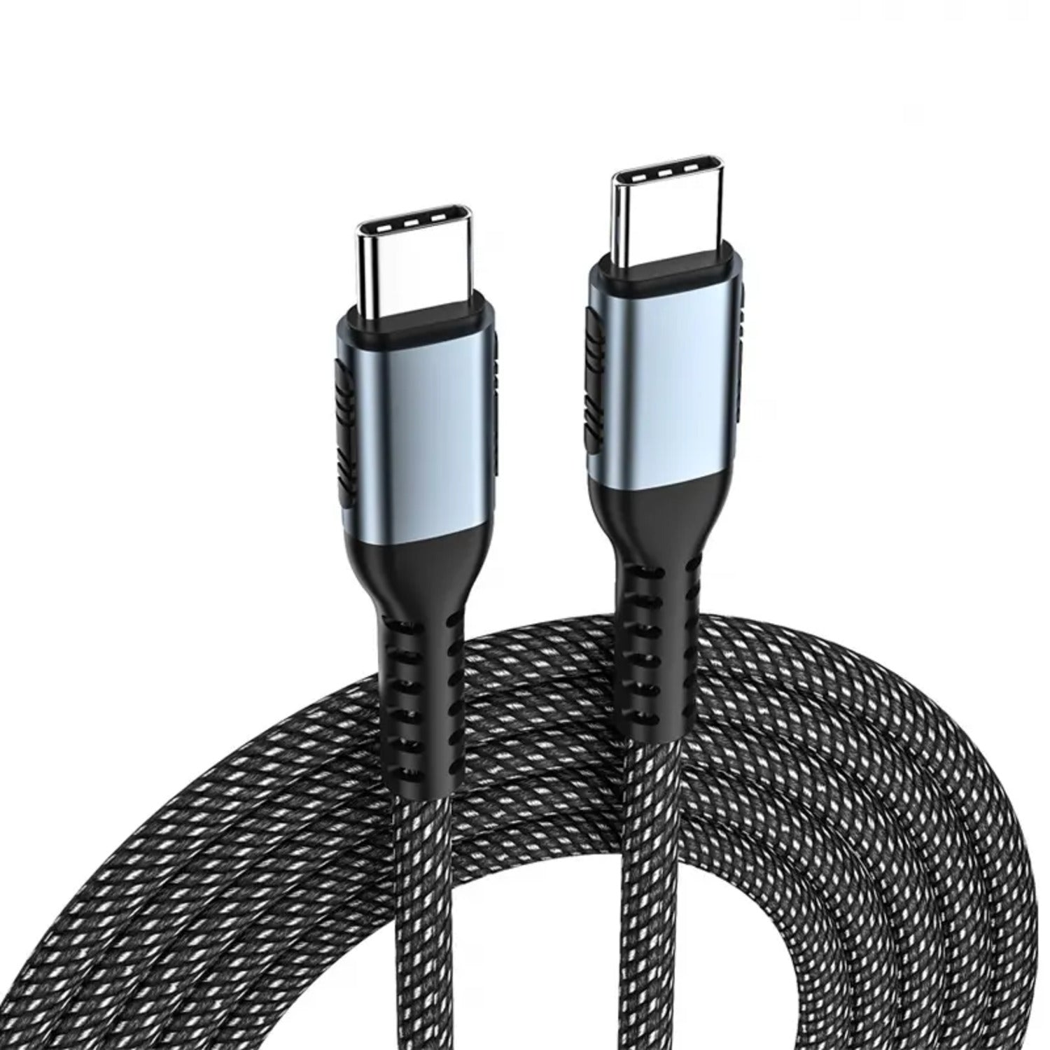 High-Speed 100W Nylon USB-C to USB-C Cable, 1m