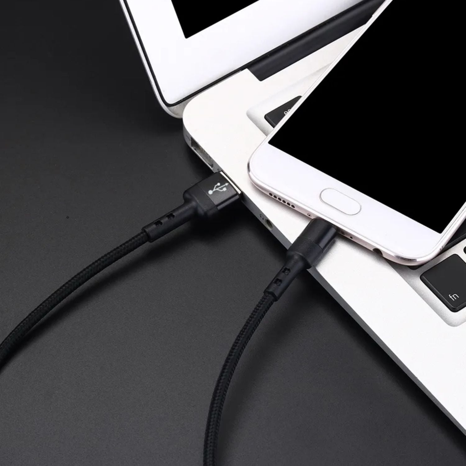 High-Speed 1m USB-C Cable, Nylon Braided, Data Transfer