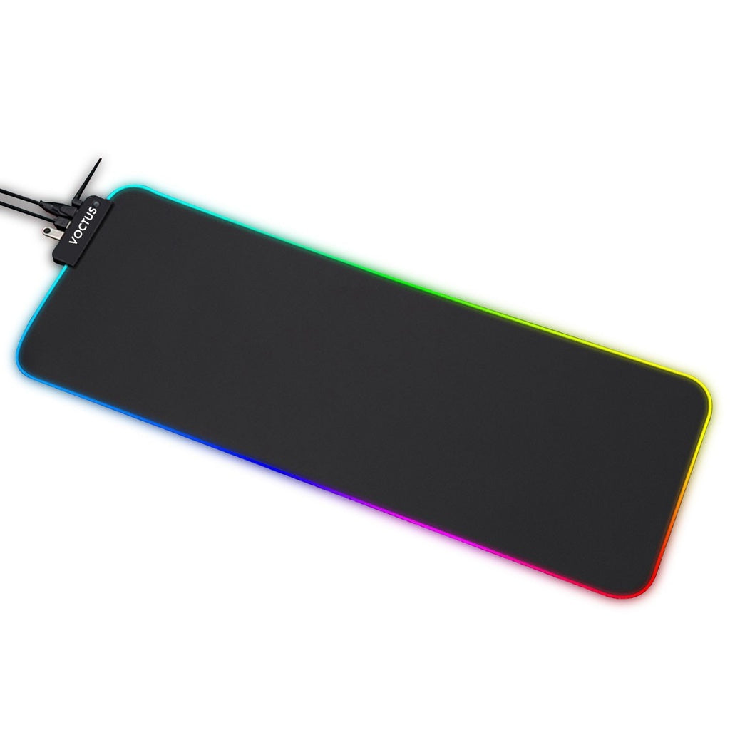 RGB Mouse Pad 4 USB Ports, Anti-slip, Large, Voctus