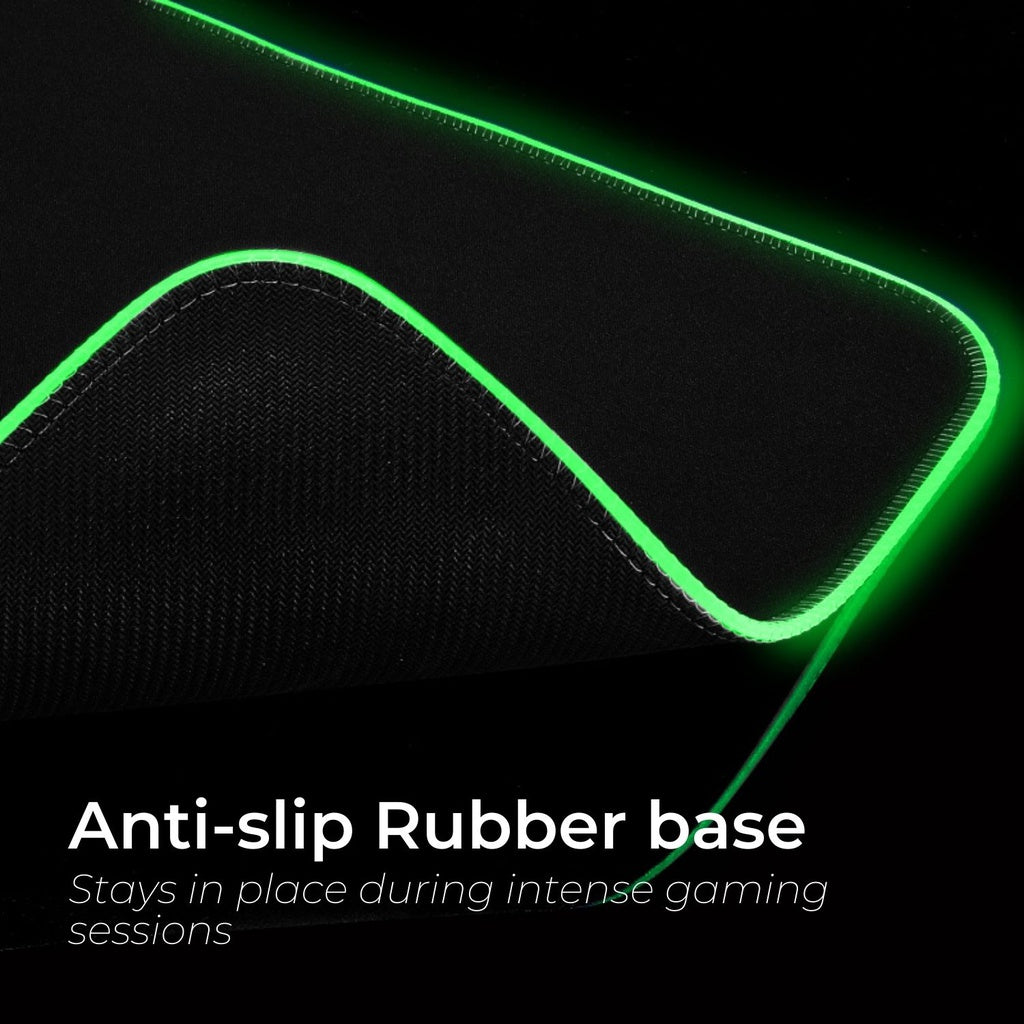 RGB Mouse Pad 4 USB Ports, Anti-slip, Large, Voctus