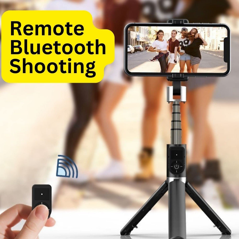 3 in 1 Rotatable Selfie Stick Tripod, Bluetooth Remote, Voctus