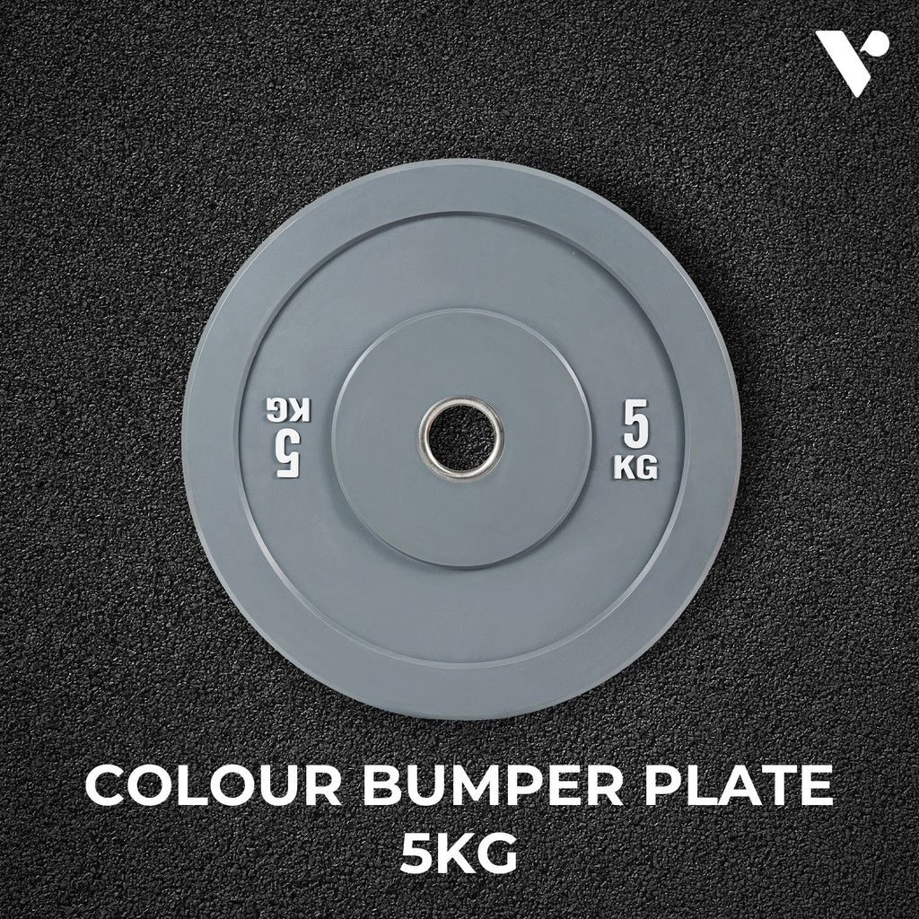 Verpeak Colour Bumper Plate 5KG x 2 Gray