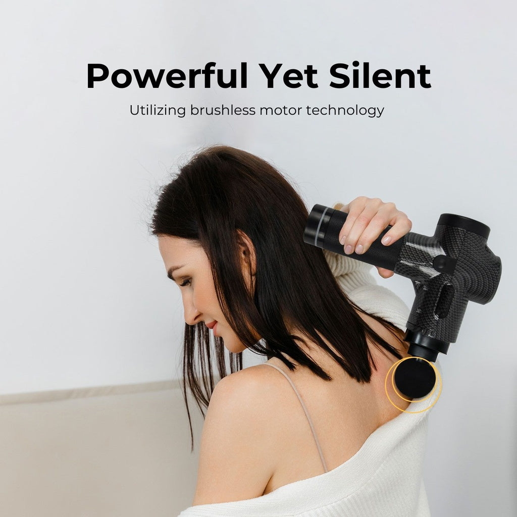 Verpeak Massage Gun - LCD - 17V (Carbon-Fibre)