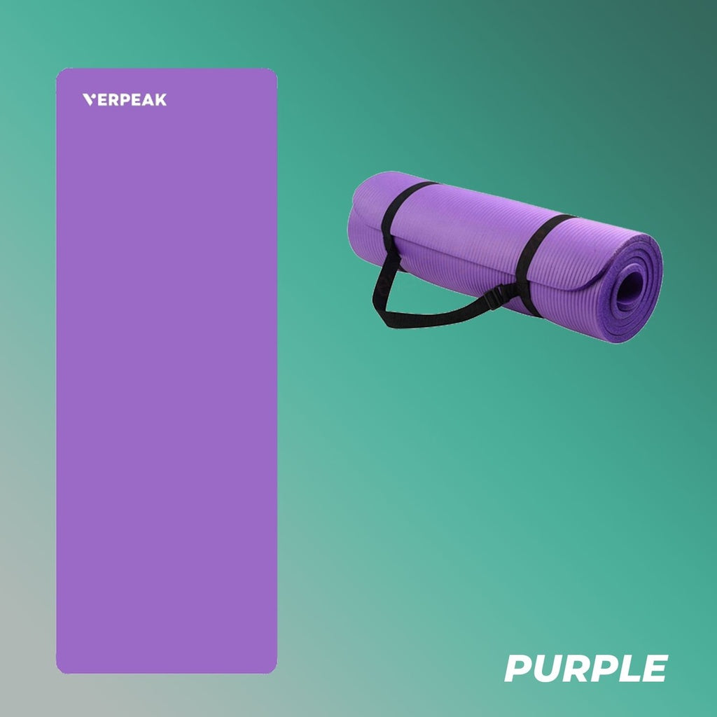 Verpeak NBR Yoga Mat 1.5CM Purple