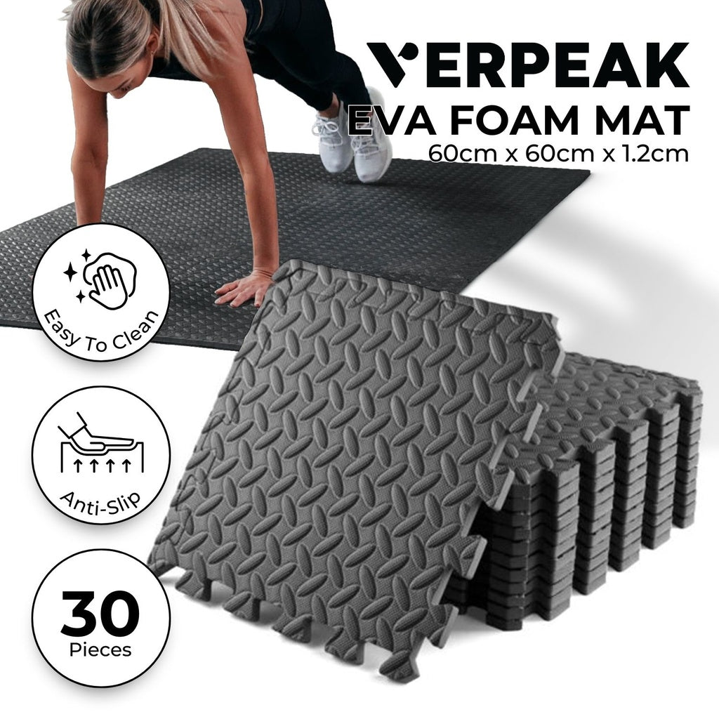 Comfort Interlocking EVA Foam Mat 30PCS Gym Floor PlayMats