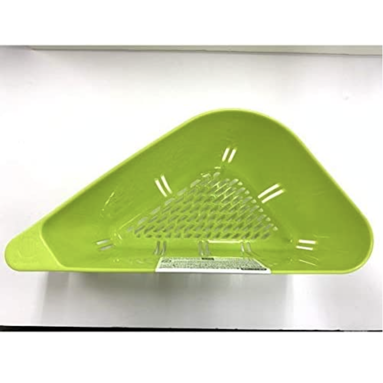 Heat Resistant Triangle Drain Baskets, 10-Pack, Green