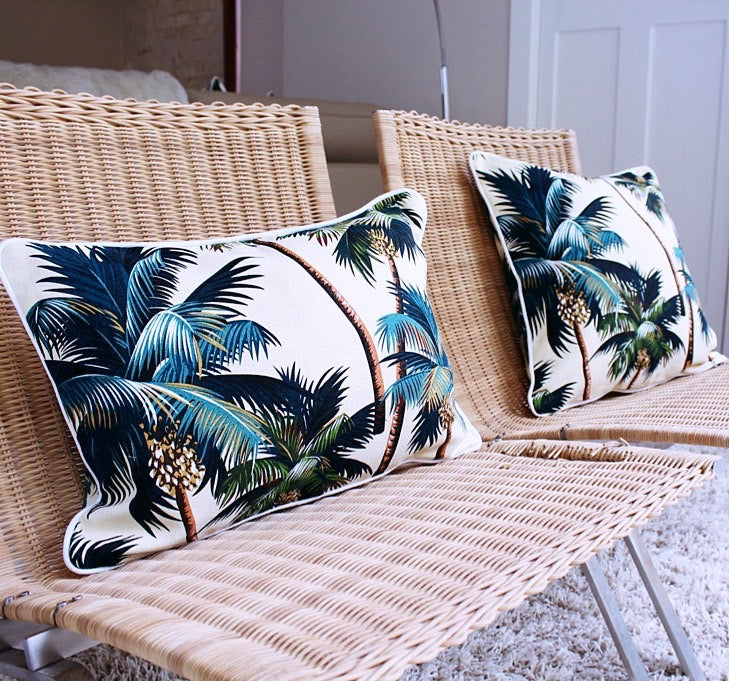 Water-Resistant Palm Tree Cushion Cover 35cm x 50cm