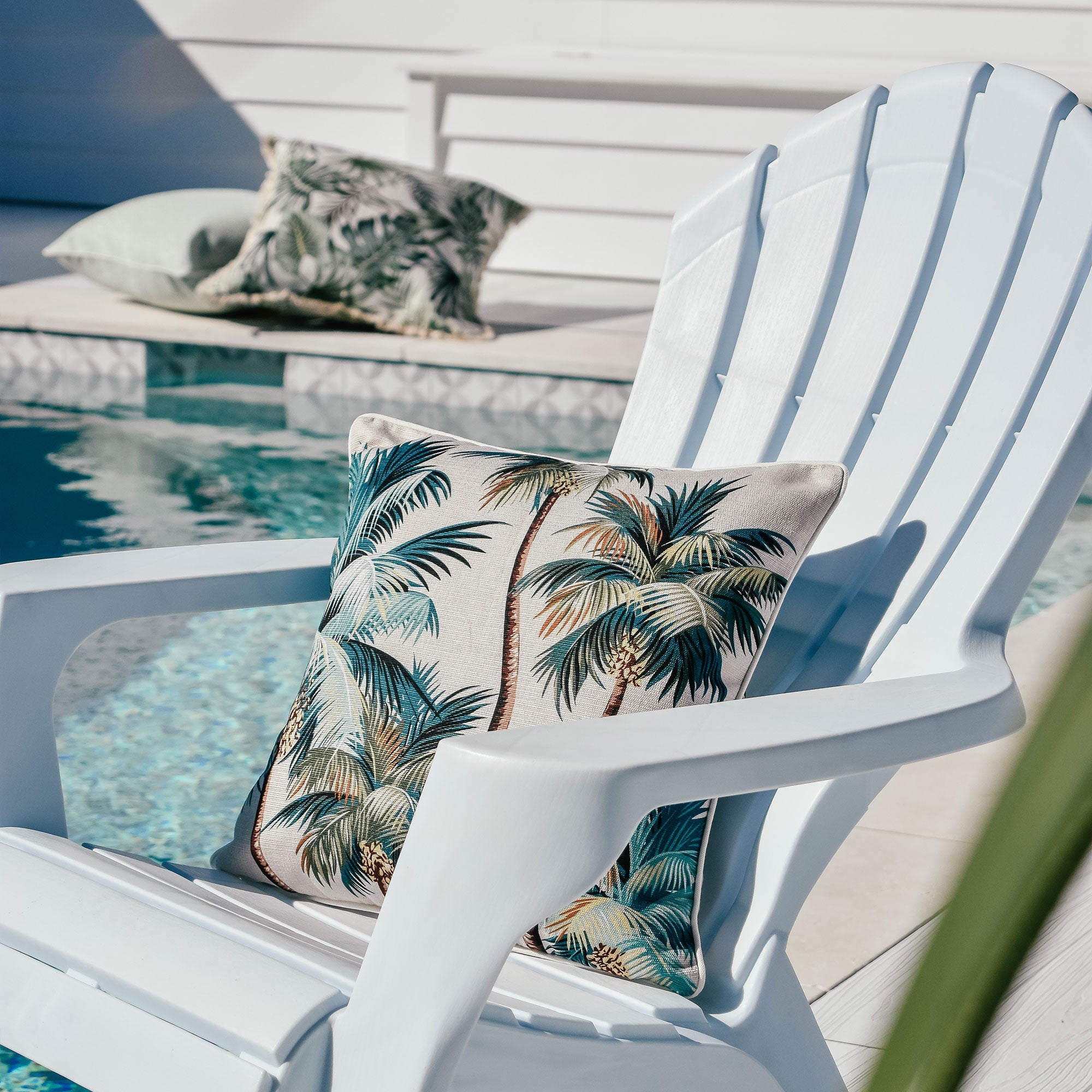 Soft Water-Resistant Palm Trees Cushion Cover 45cm x 45cm