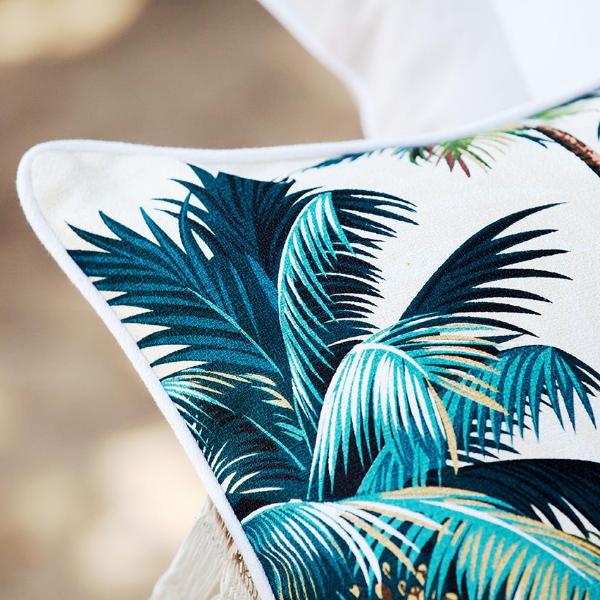 Water Resistant Decorative Cushion Cover, Palm Trees, 35x50cm