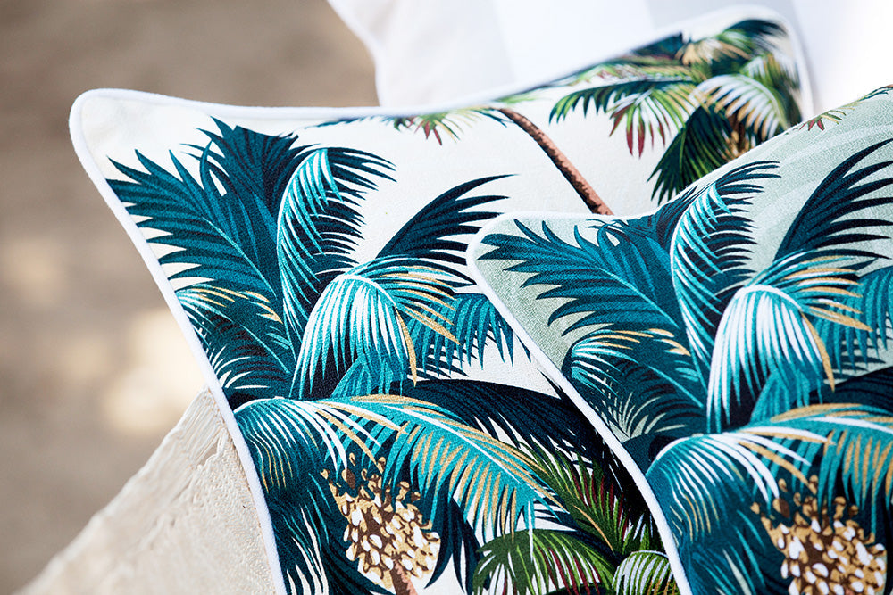 Water-Resistant Palm Trees Cushion Cover, 60cm x 60cm