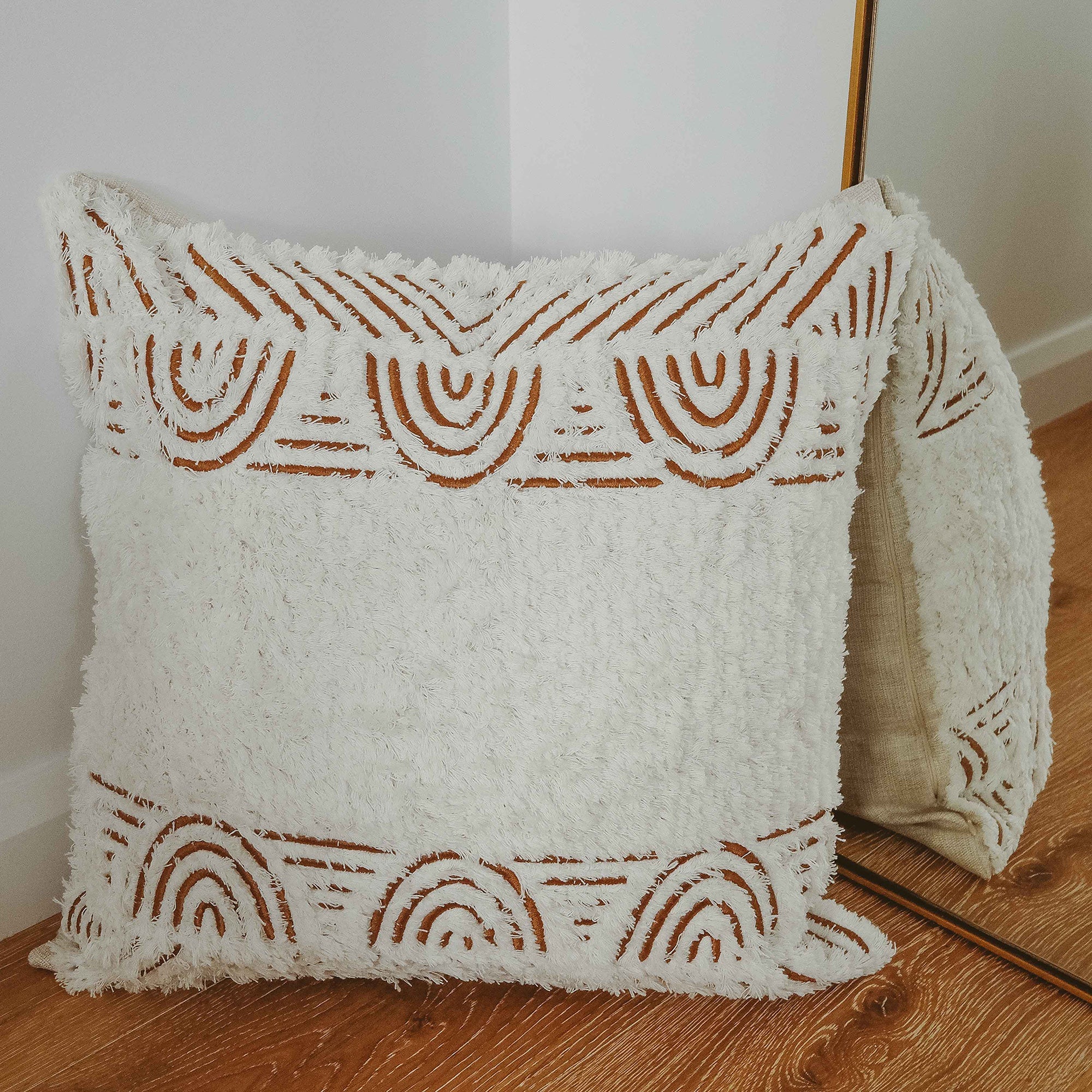 Boho Textured 50cm x 50cm Cushion Cover, Water Repellent