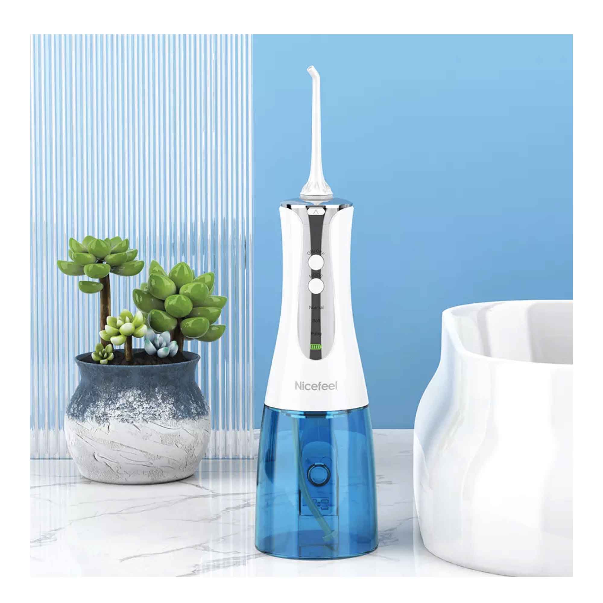 Waterproof Cordless Oral Irrigator 320ml, 3 Modes, Rechargeable