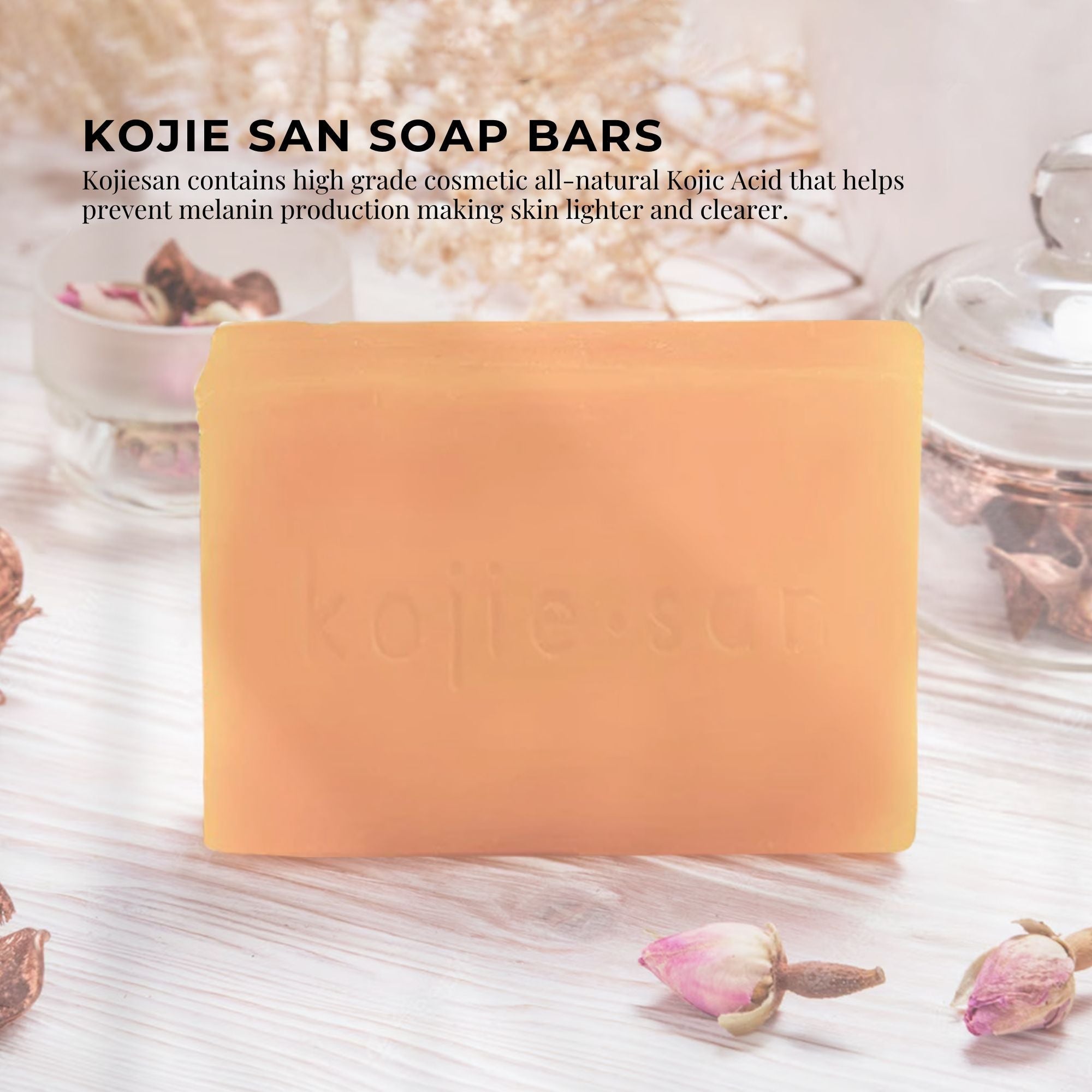 Kojic Acid Skin Lightening Soap Bar, 135g - Kojie San