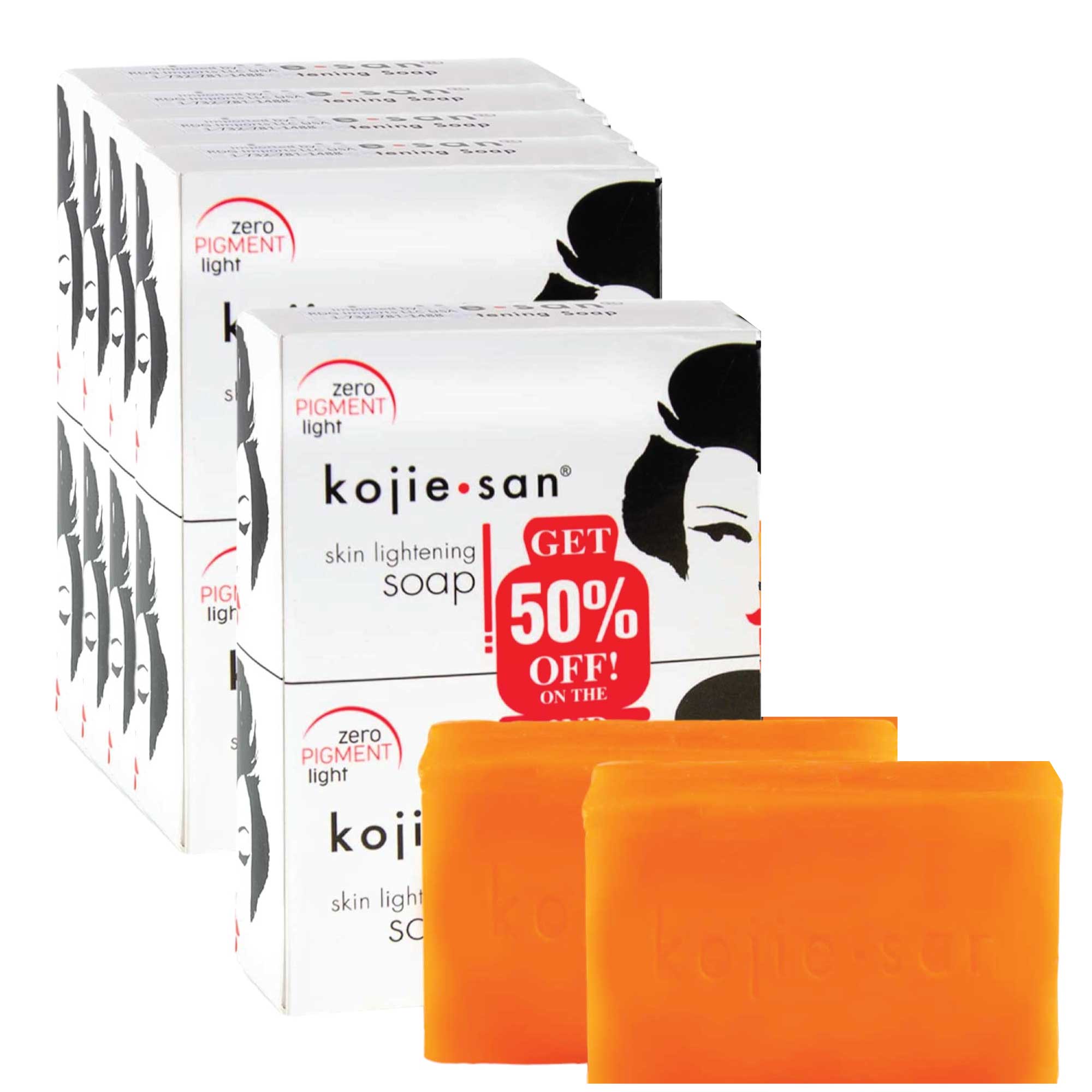 10x 135g Kojie San Natural Kojic Acid Skin Lightening Soap