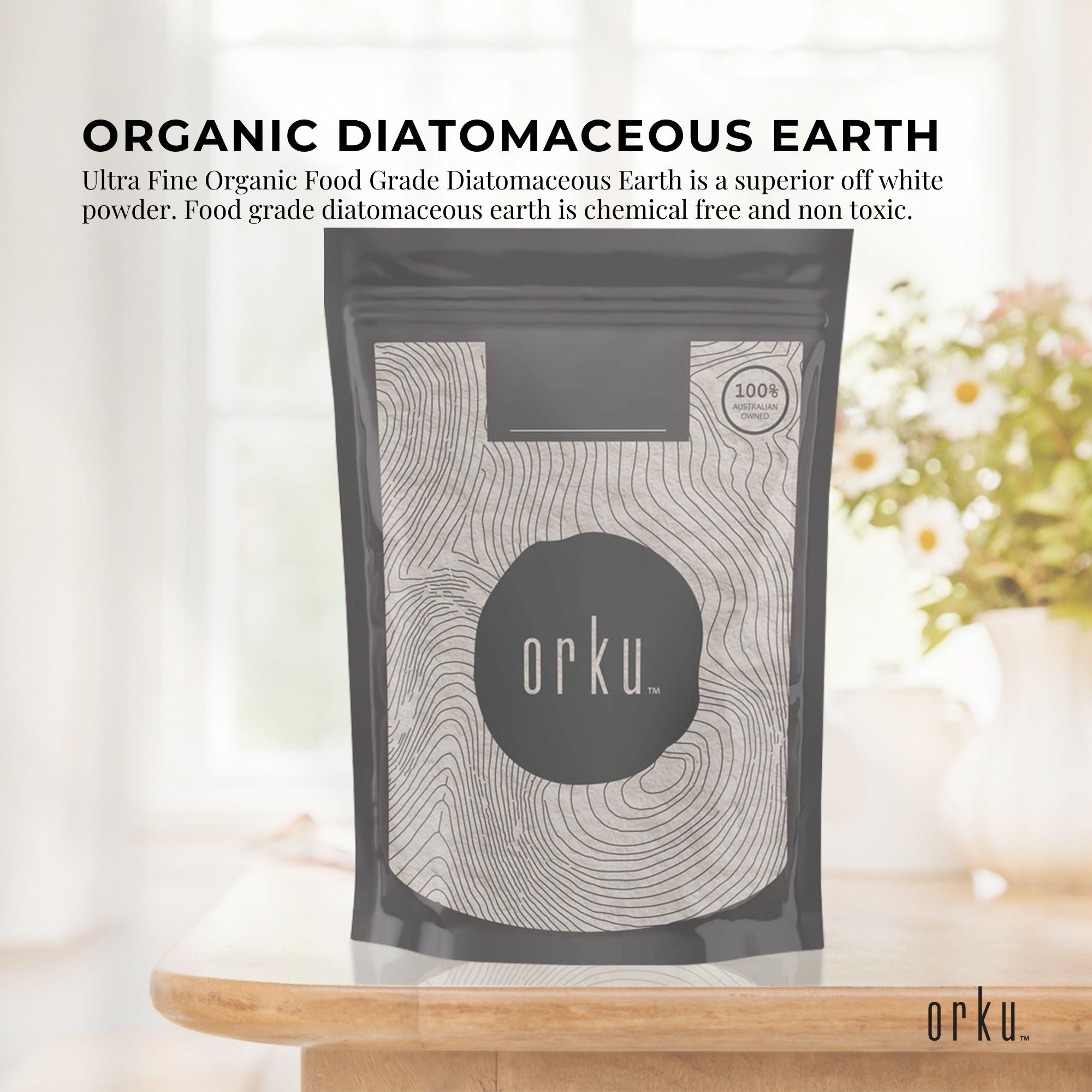 400g Ultra Fine Organic Diatomaceous Earth - Food Grade