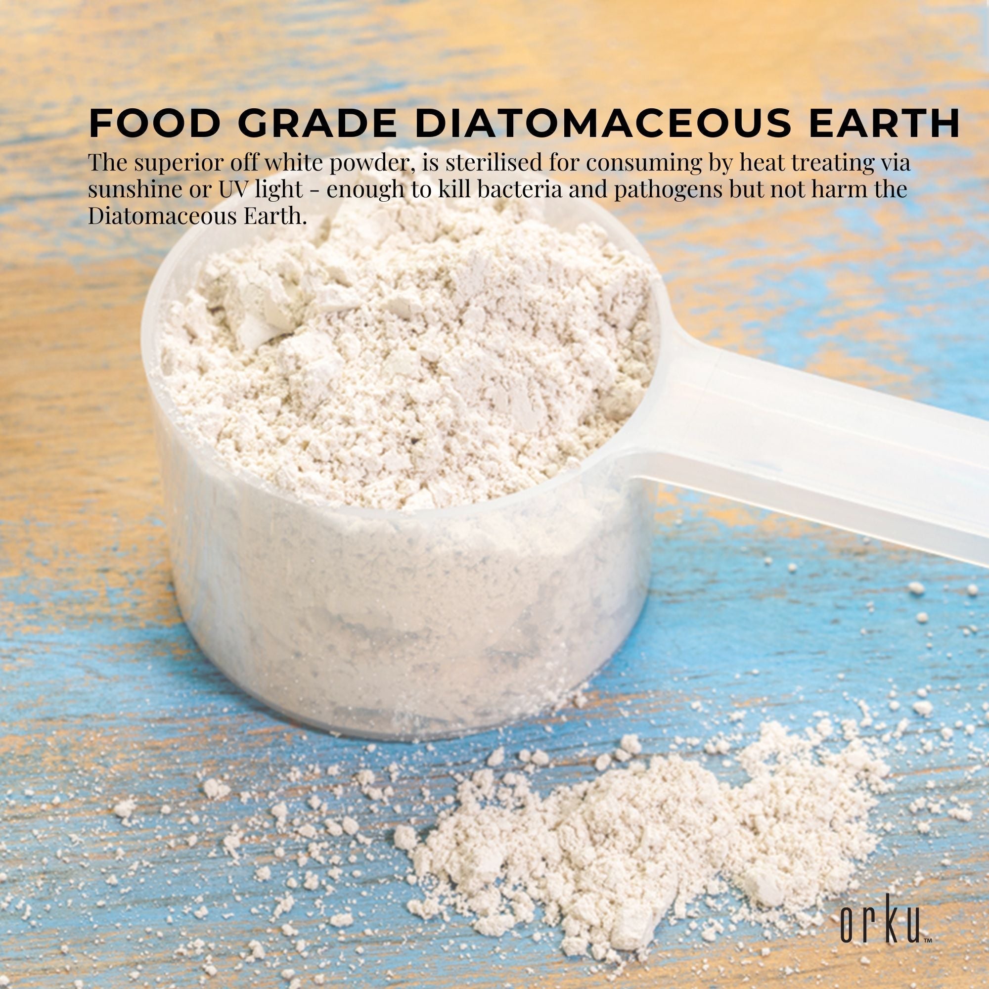 400g Ultra Fine Organic Diatomaceous Earth - Food Grade