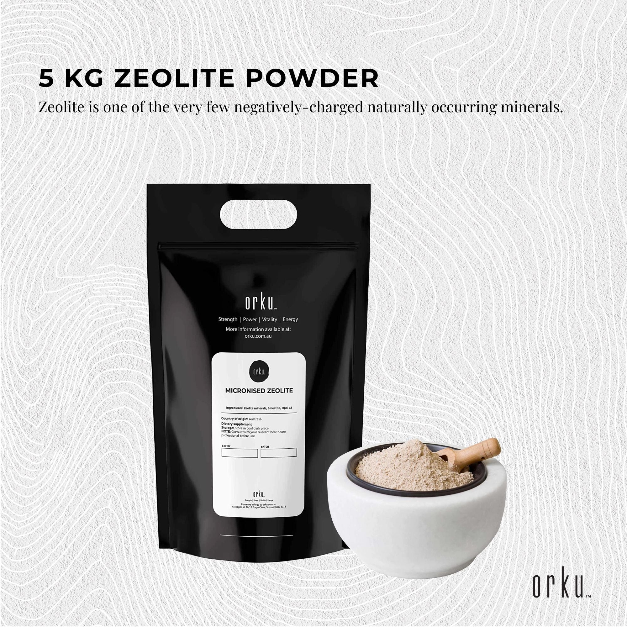 20Kg Pure Micronised Zeolite Powder - Milled to -10 Microns