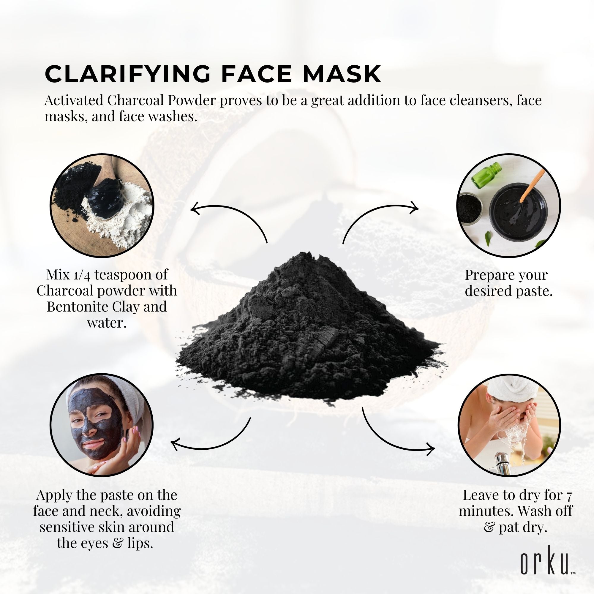 Orku 10Kg Activated Carbon Powder Coconut Charcoal - Water Filtration