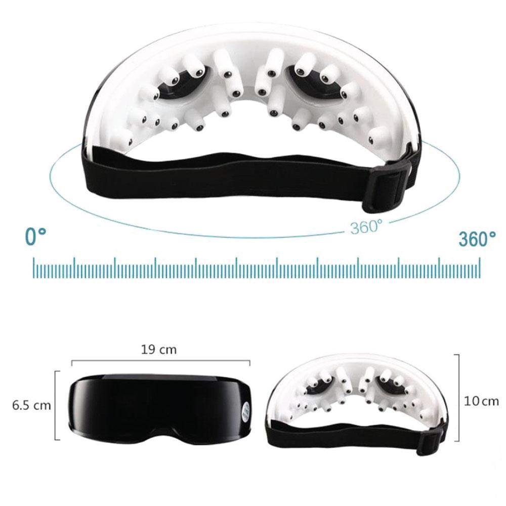 Wireless Rechargeable Eye Massager with Magnetic Therapy