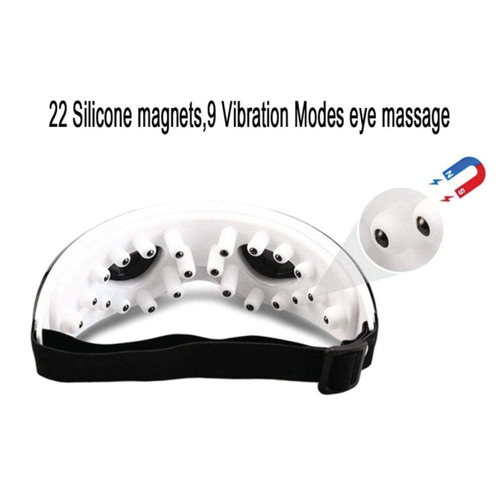 Wireless Rechargeable Eye Massager with Magnetic Therapy