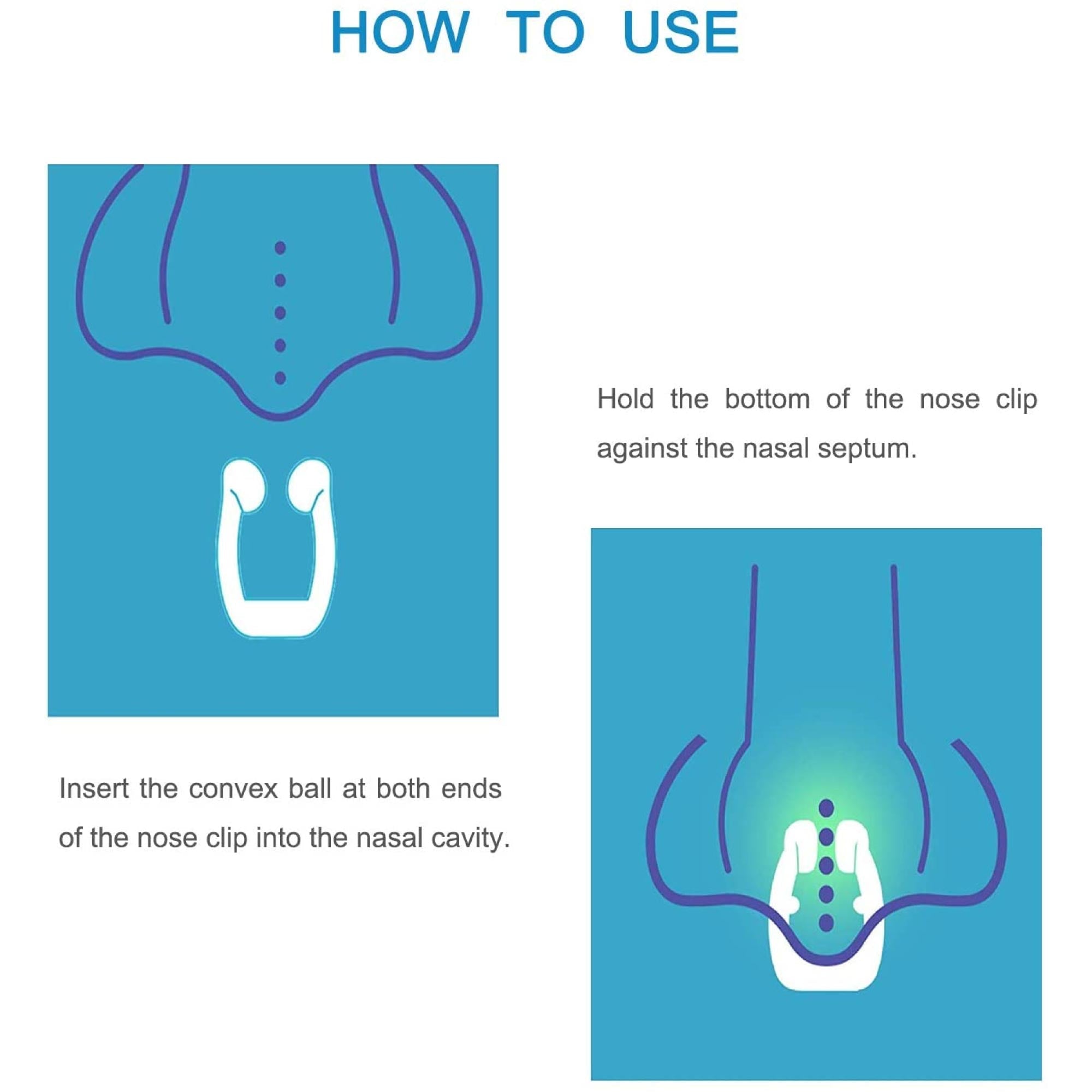 Comfortable Anti-Snoring Mouthpiece & Nose Clip Set (2x)