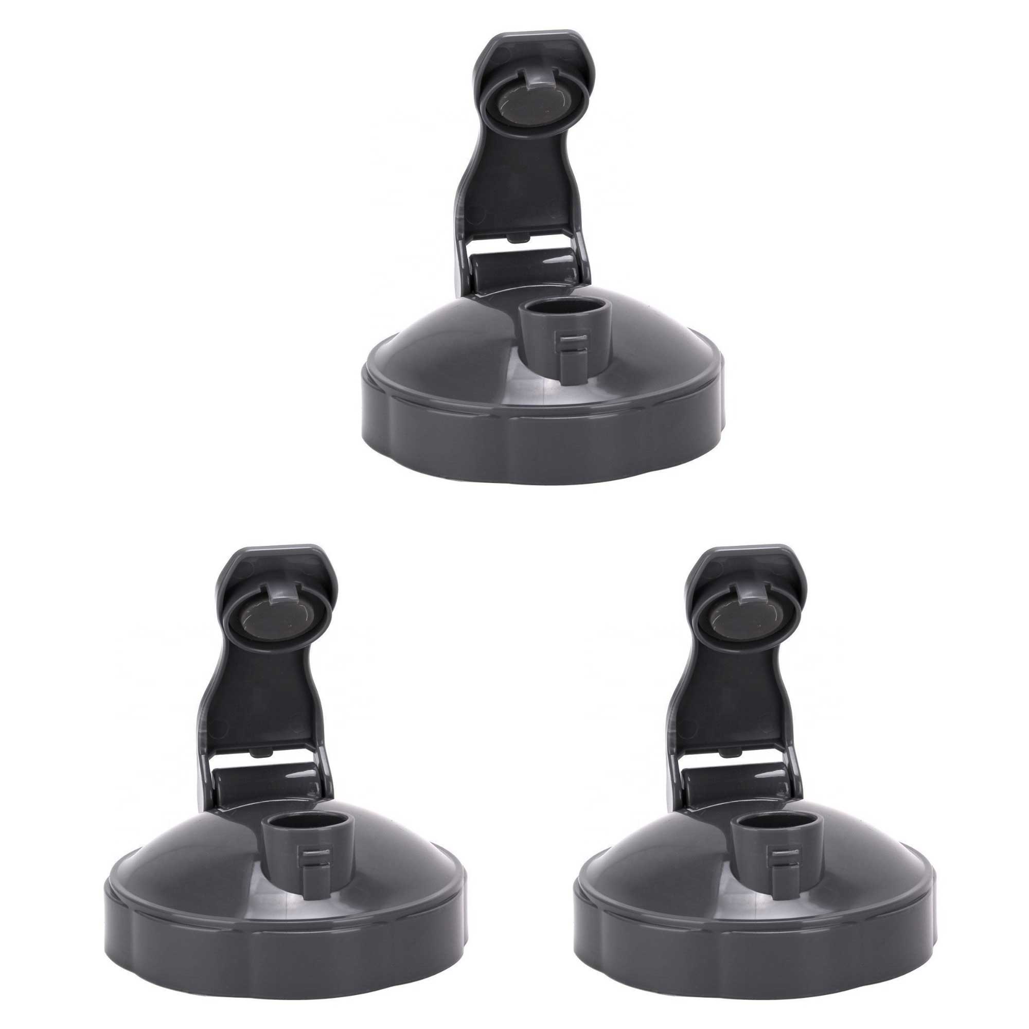 3x Premium Stay Fresh Flip Top Lids for Nutribullet 600/900