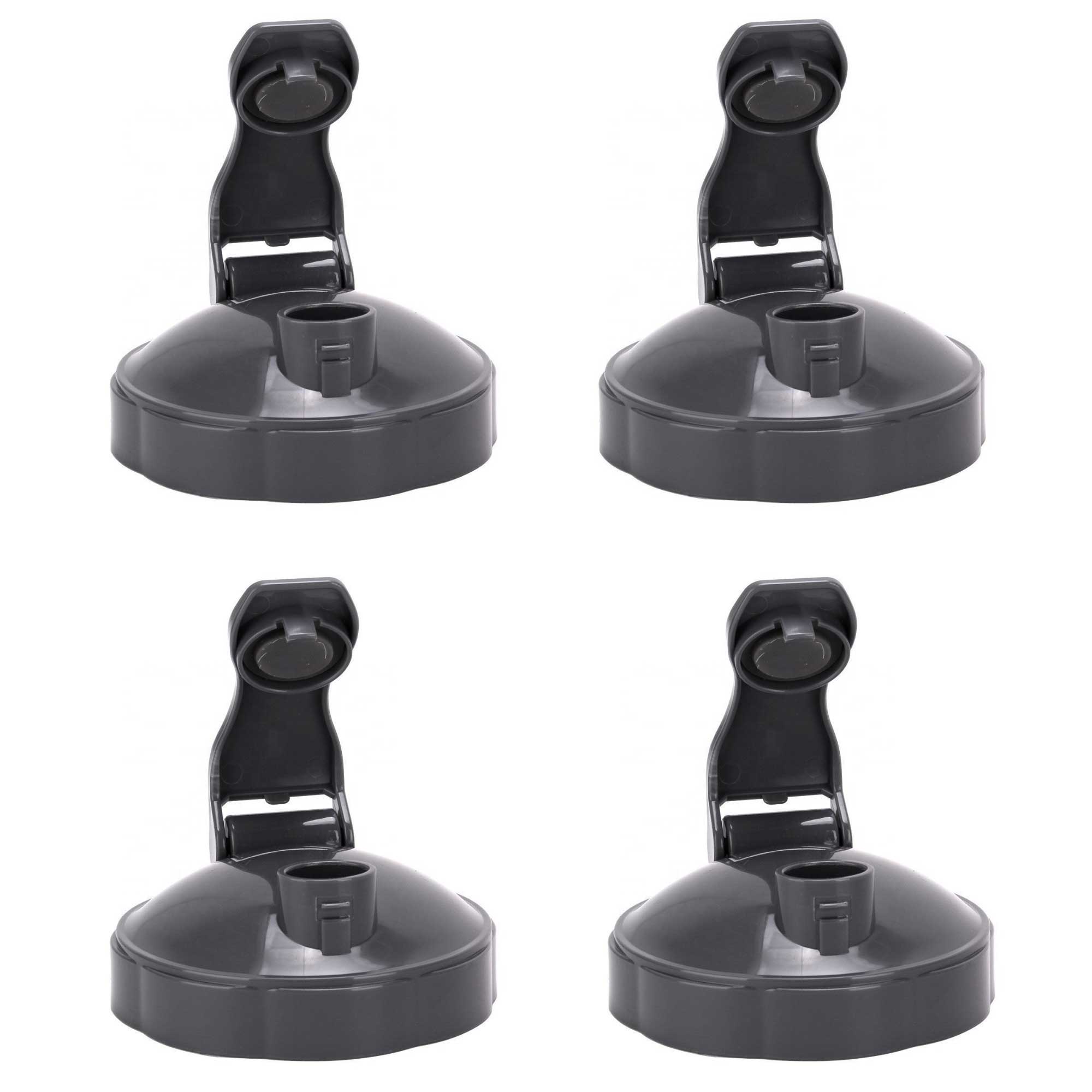 4x Flip Top Stay Fresh Lids for Nutribullet 600/900 Models