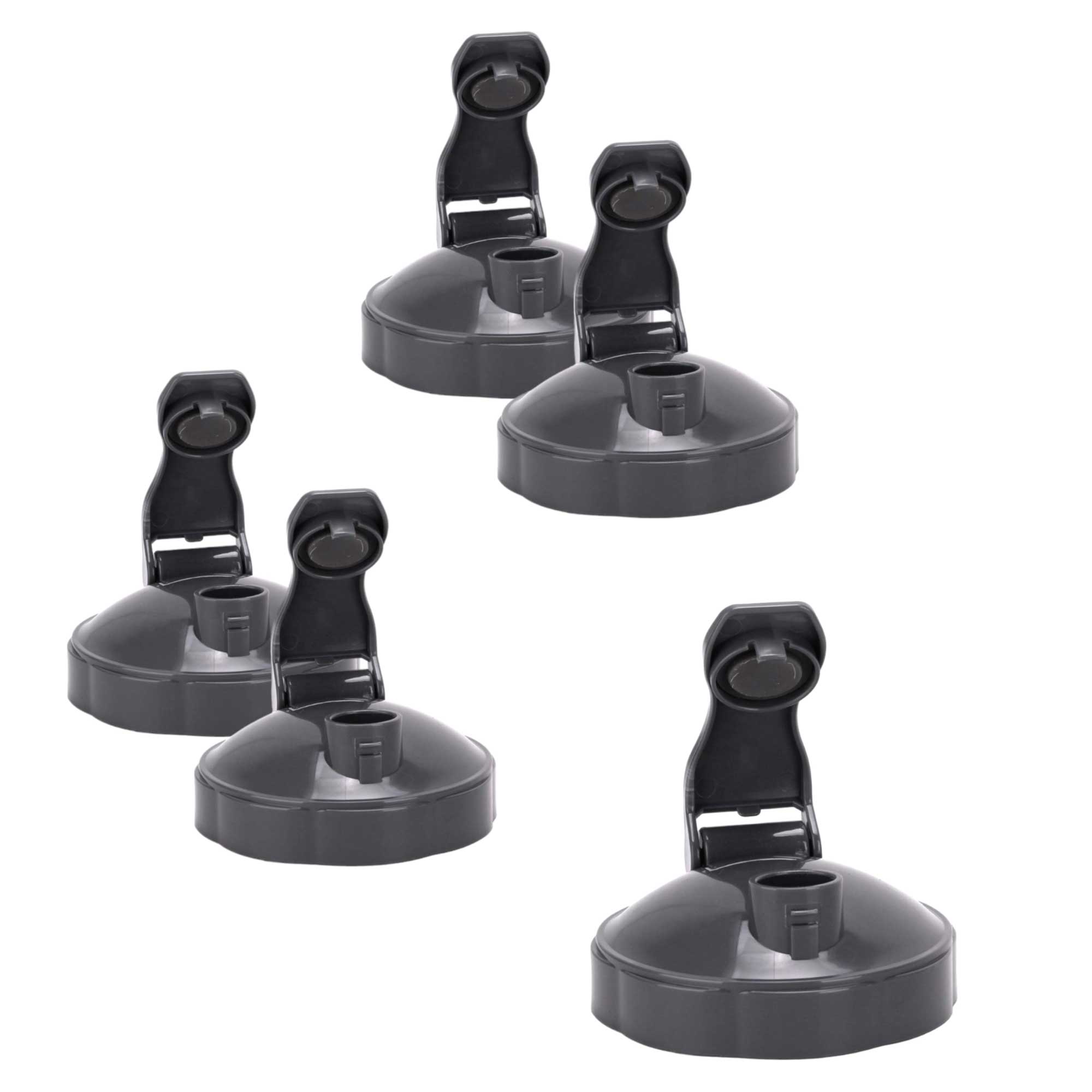 5x Premium Fliptop Lids with Seals for Nutribullet 600/900 Models