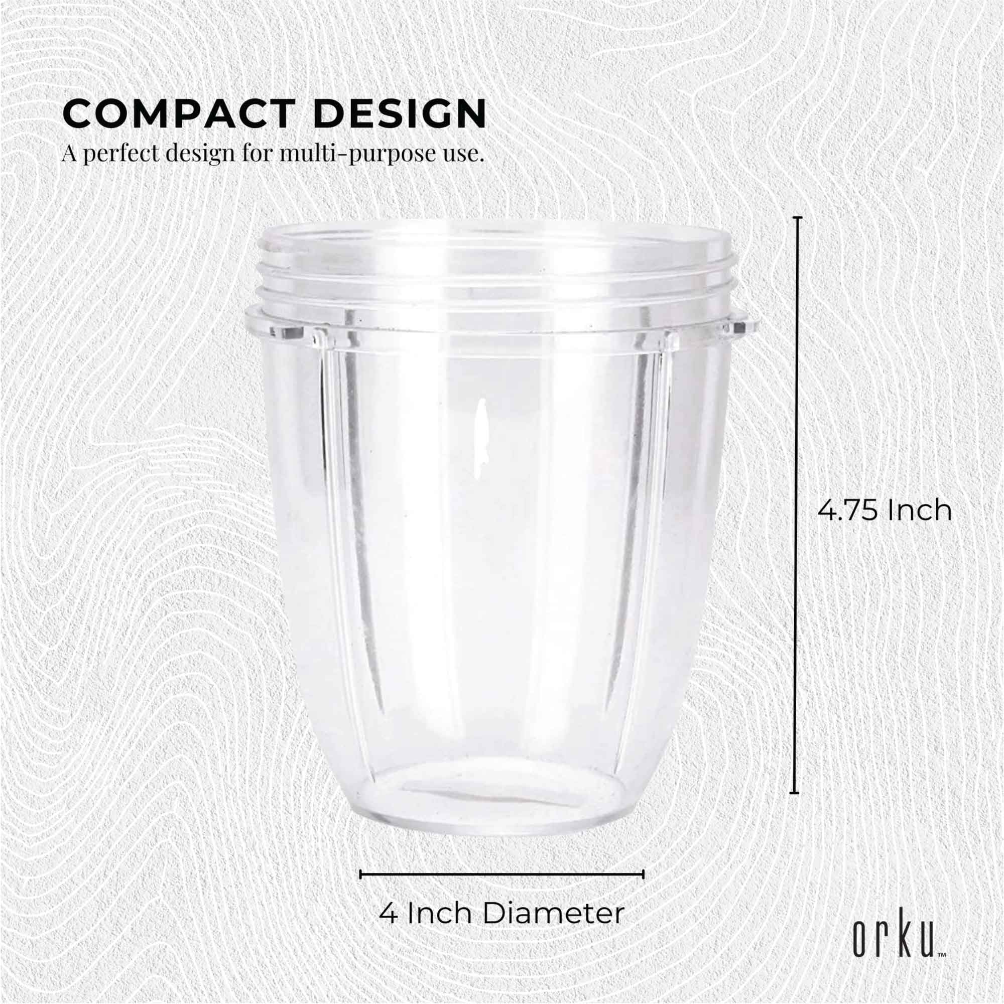 18 Oz Short Cup Replacement for Nutribullet 600W & 900W