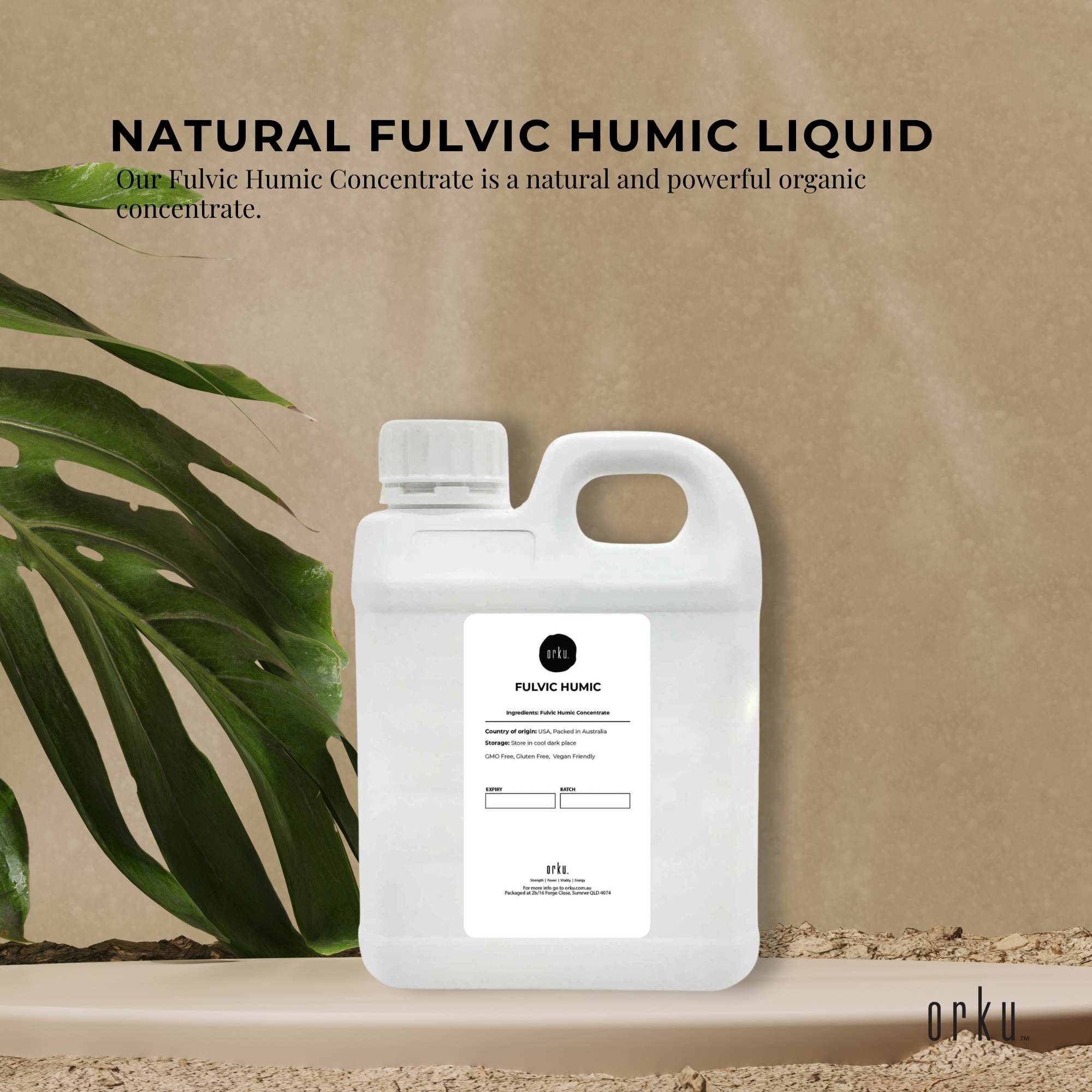 High pH 1L Fulvic Humic Concentrate Liquid, Organic