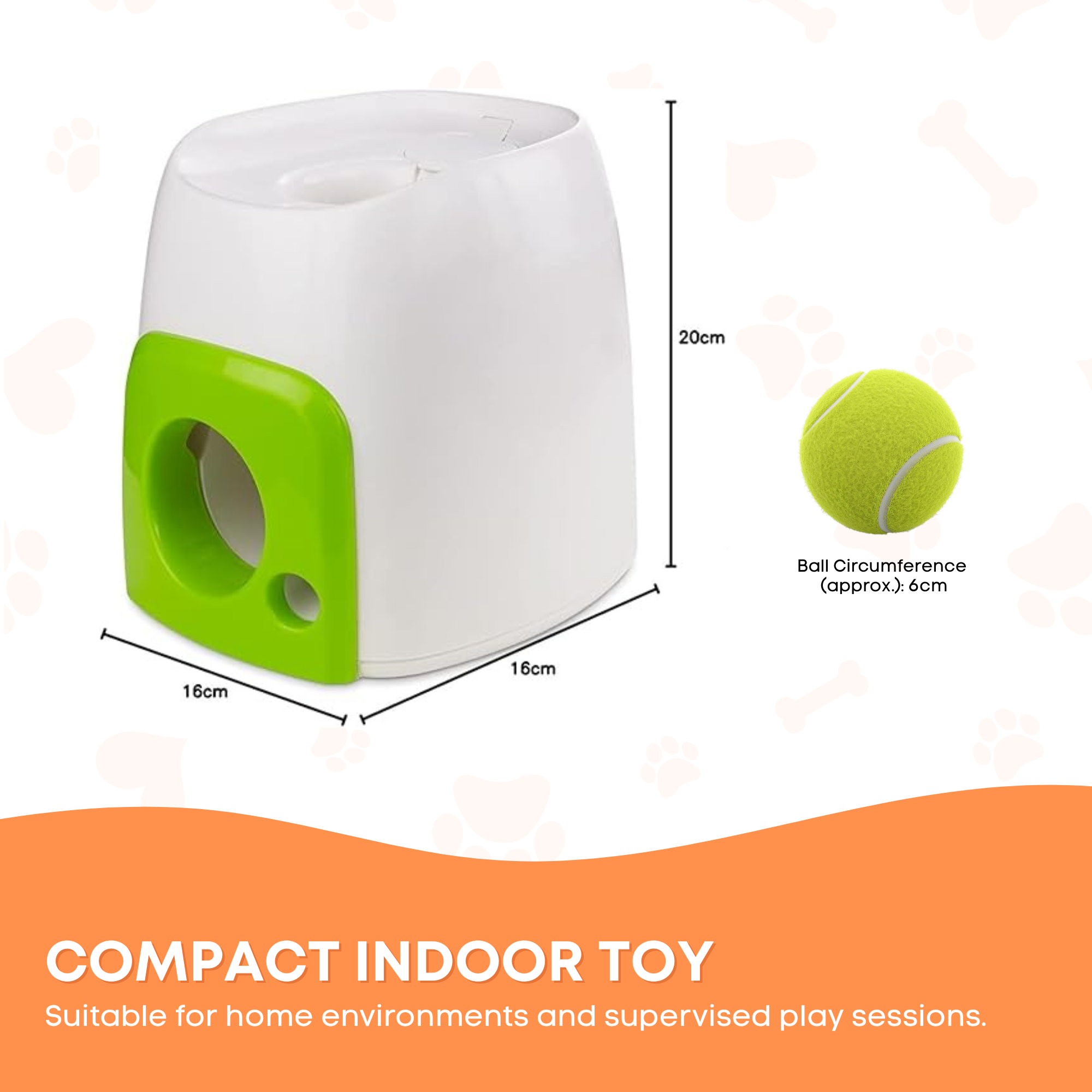 AFP Interactive Treat Reward Dog Toy - Enrichment Play Ball Drop Snack Dispenser