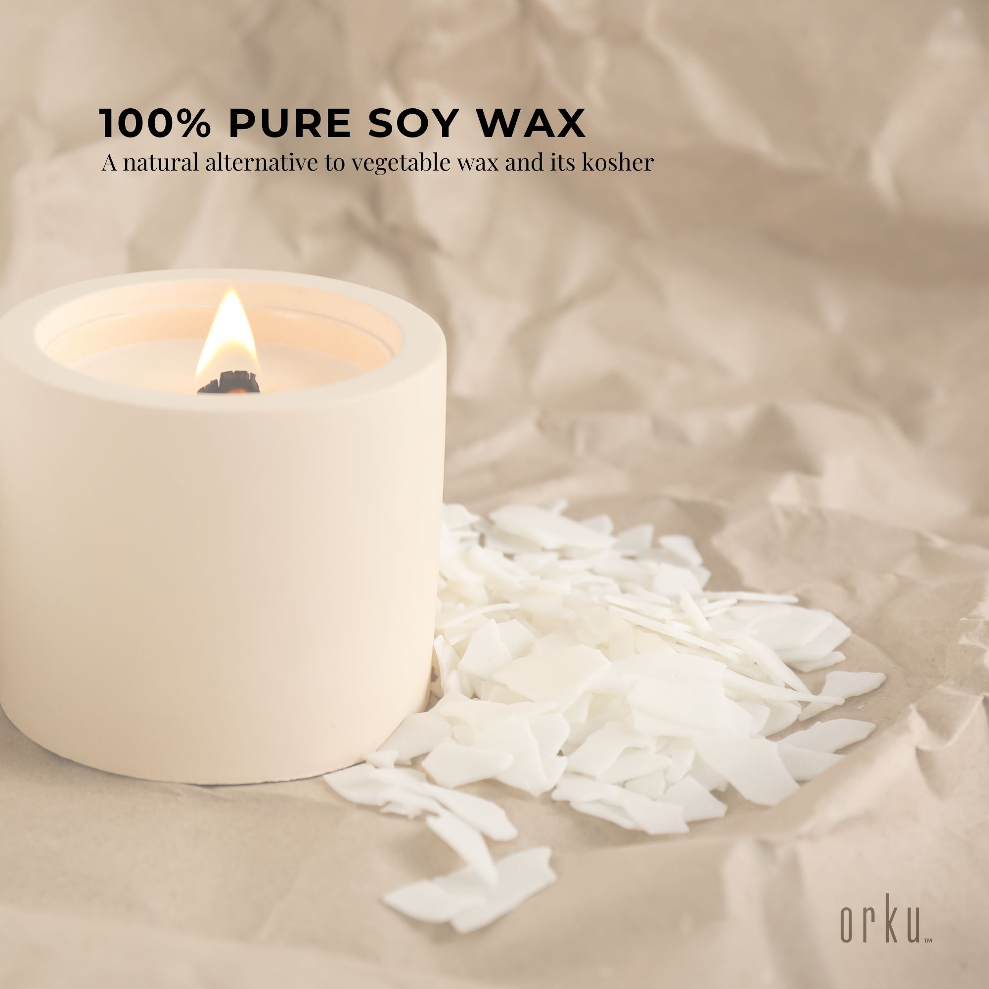 2Kg Golden 464 Soy Wax Flakes for Container Candles