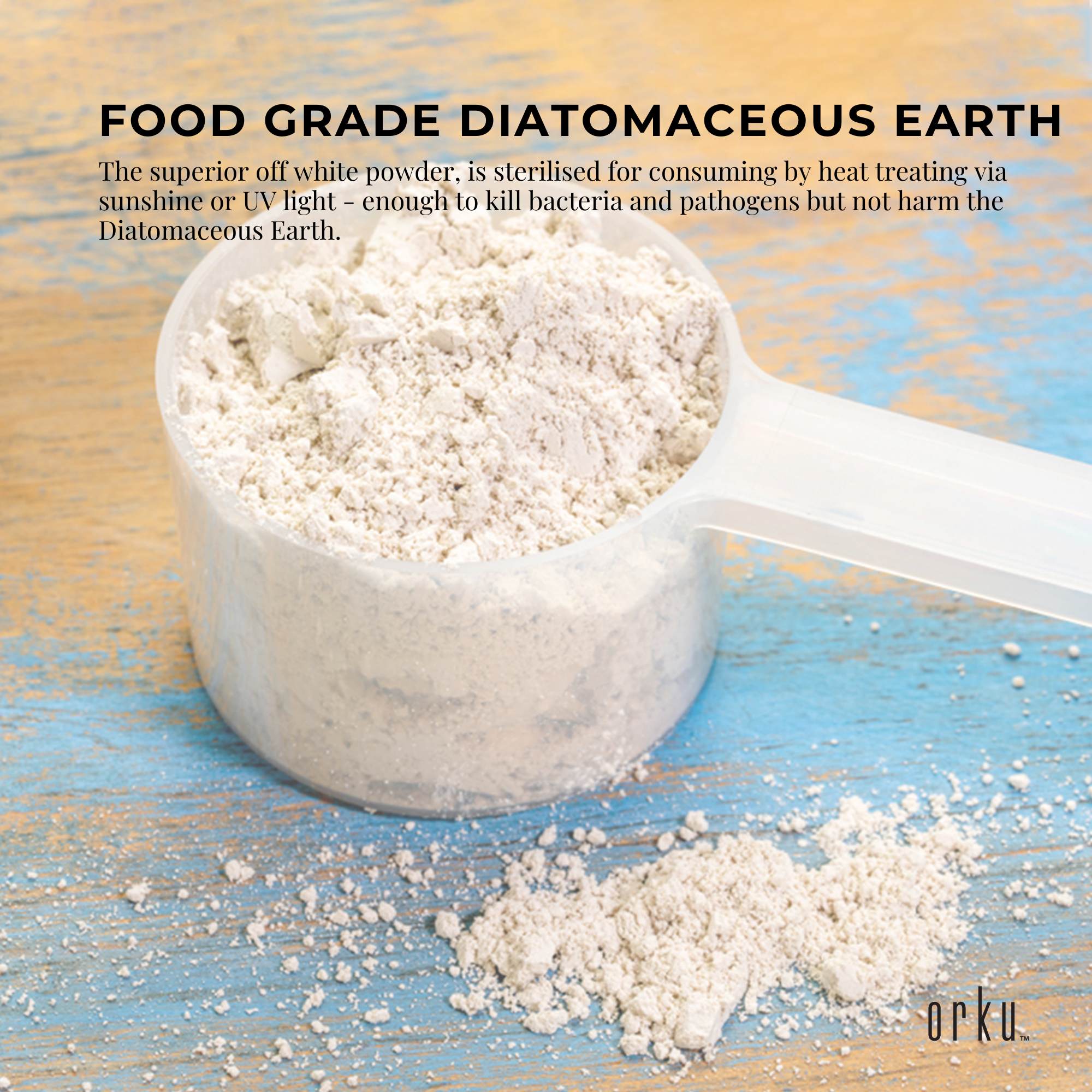 Organic Fine Food Grade Diatomaceous Earth, 1.4Kg Tub