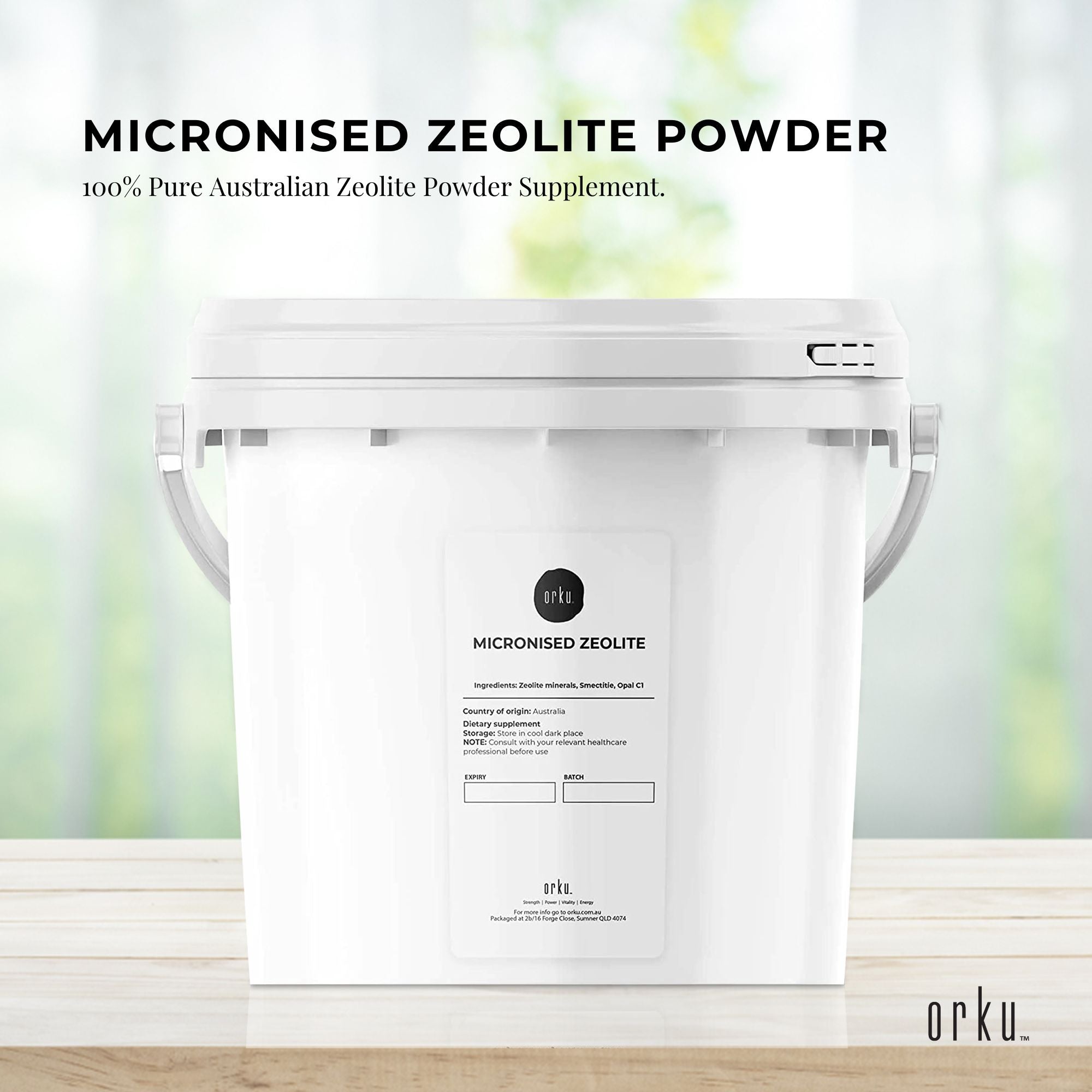 3kg Pure Micronised Zeolite Powder - Cellular Detox Mineral