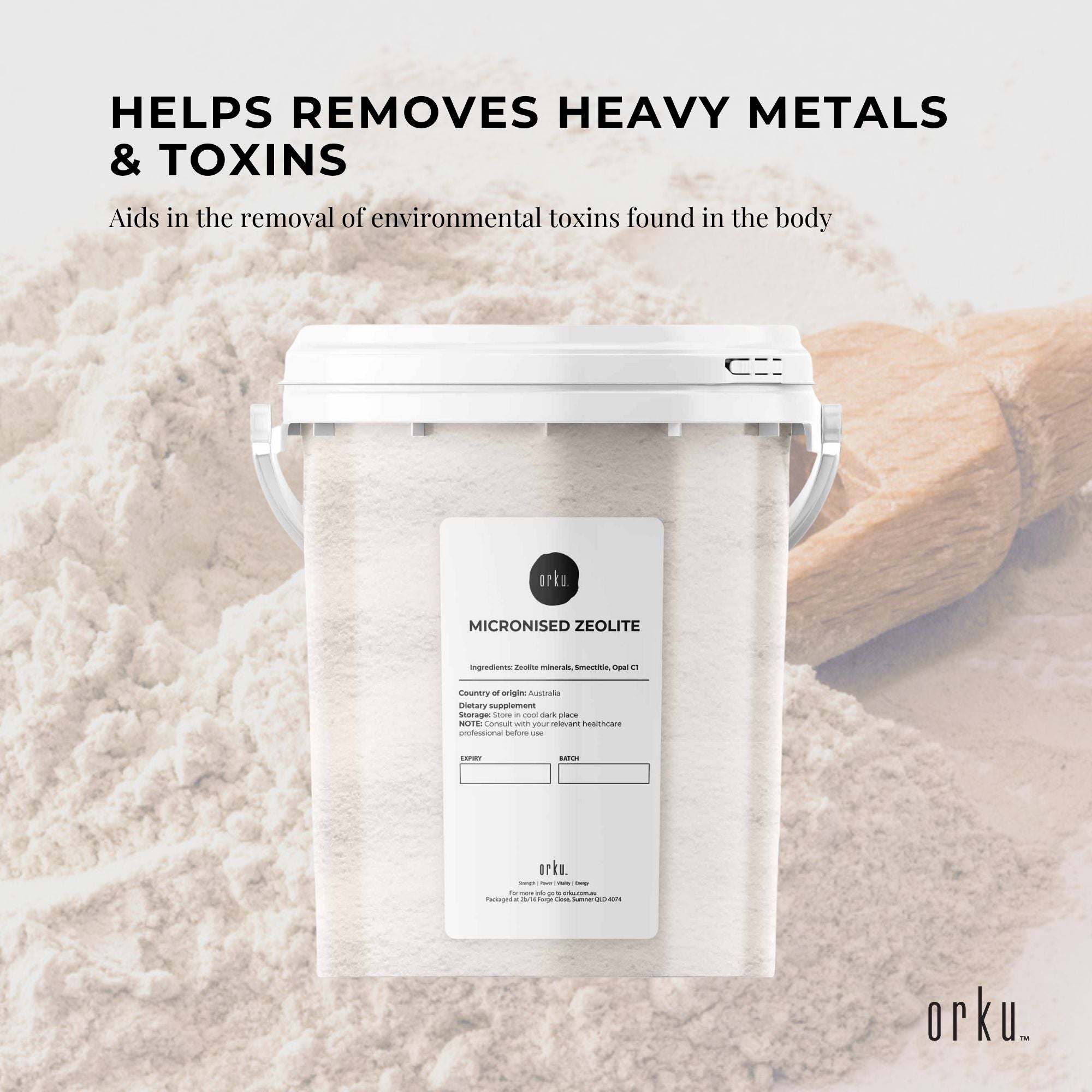 3kg Pure Micronised Zeolite Powder - Cellular Detox Mineral