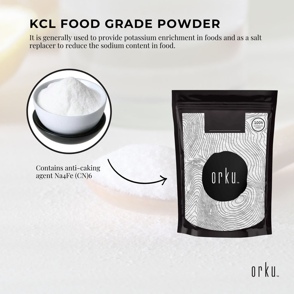 400g Potassium Chloride Powder - Pure E508 Food Grade Salt Substitute