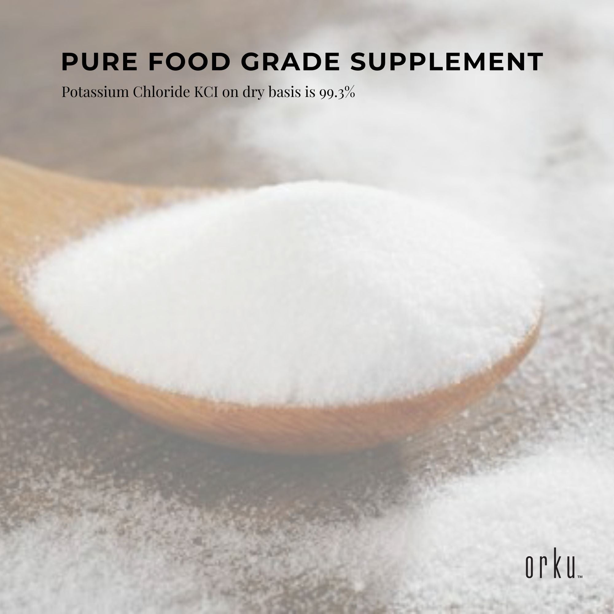 Pure 400g Potassium Chloride Powder, Food Grade, E508